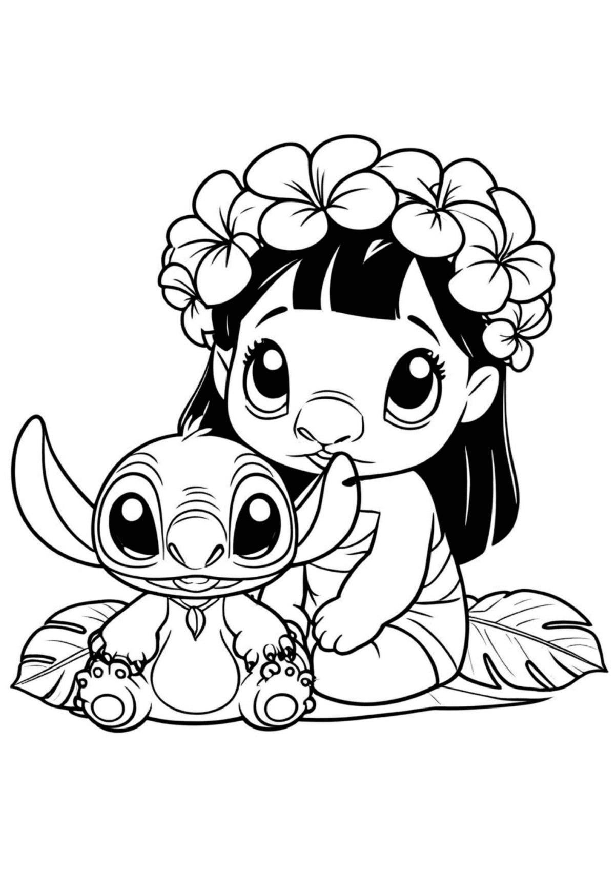 Desenho para Colorir Stitch
