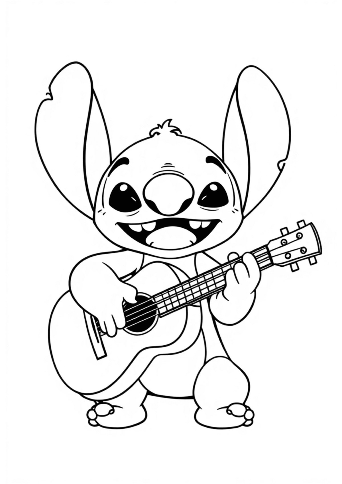 Desenho para Colorir Stitch