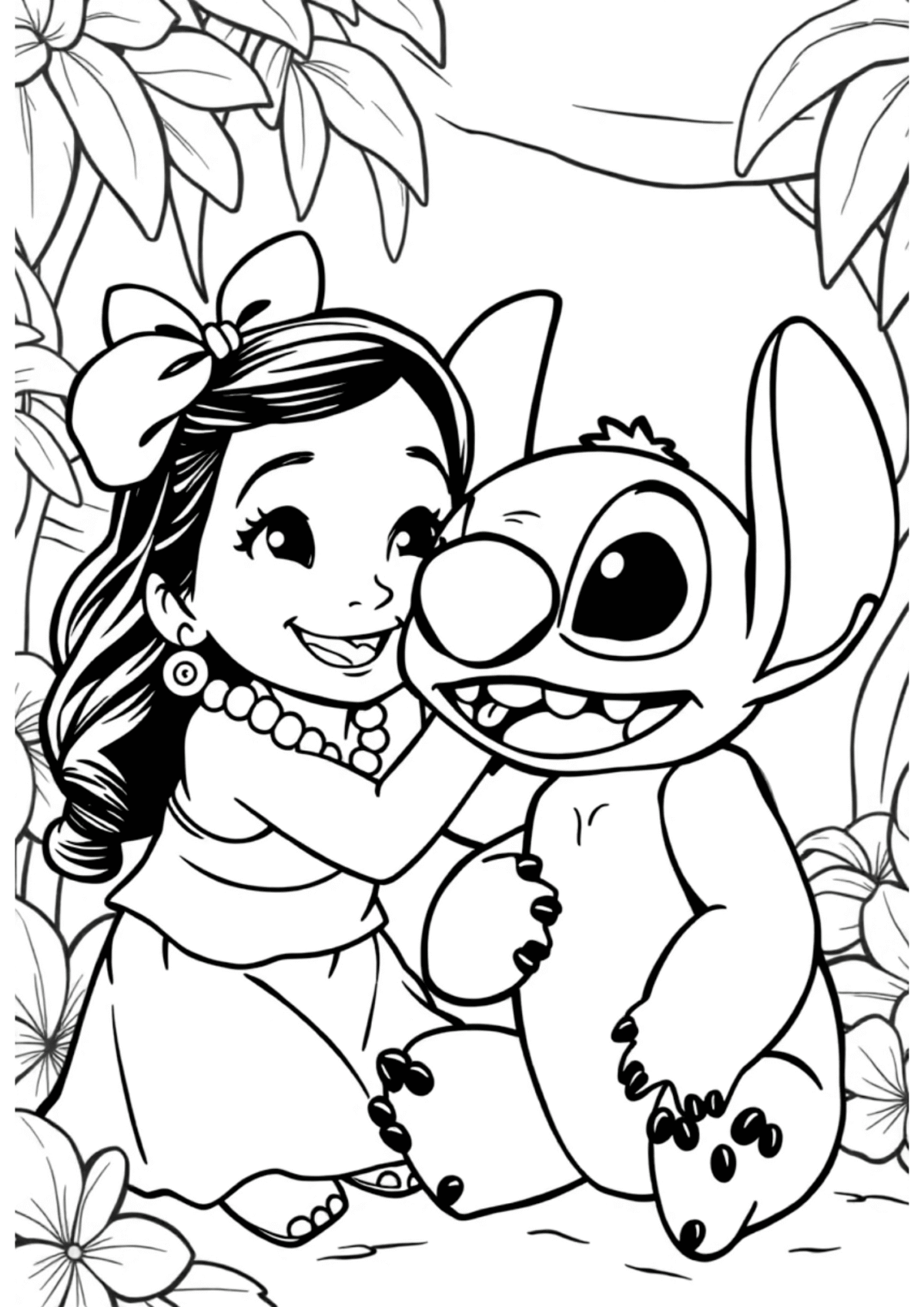 Desenho para Colorir Stitch