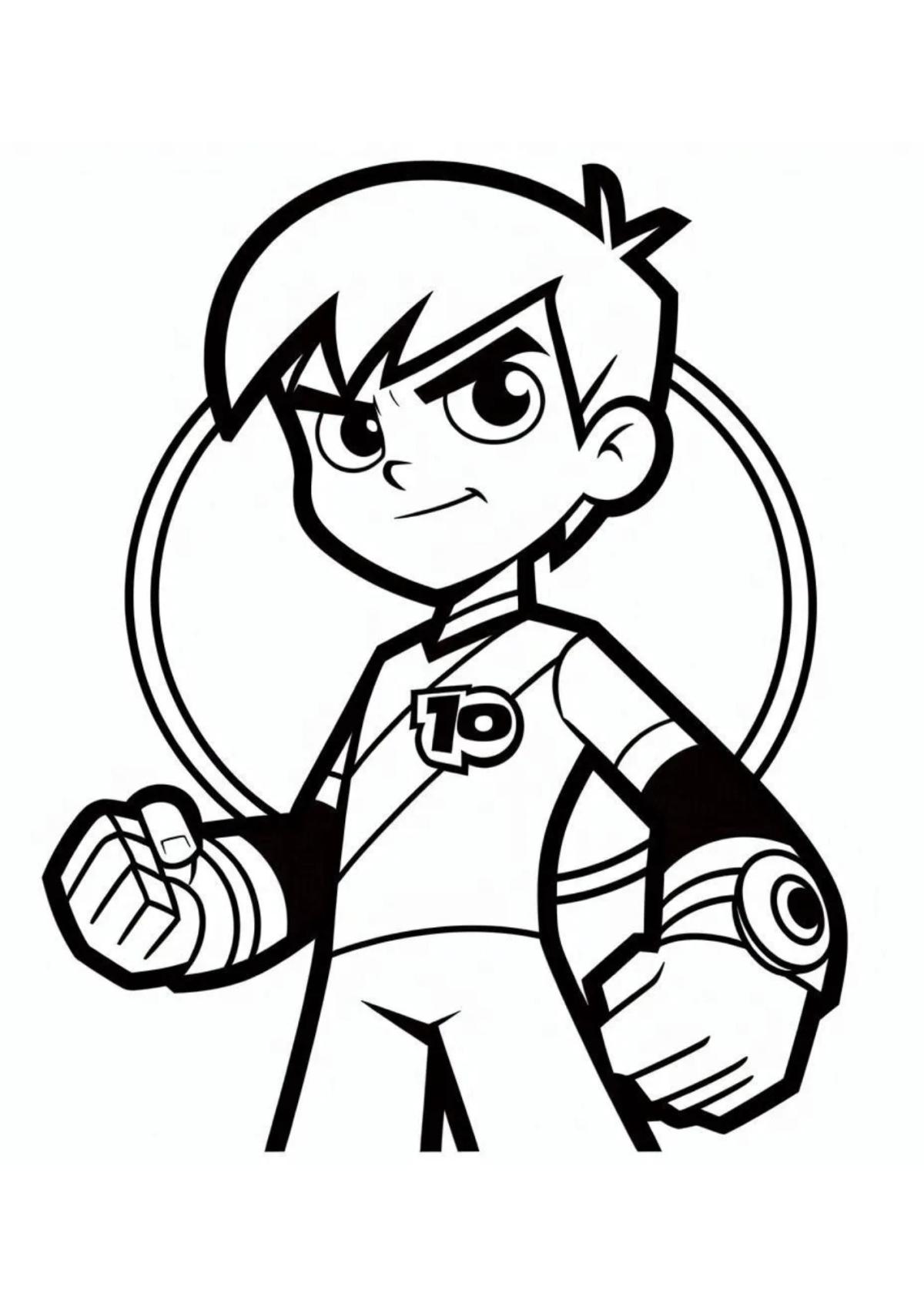 Desenho para Colorir Ben 10