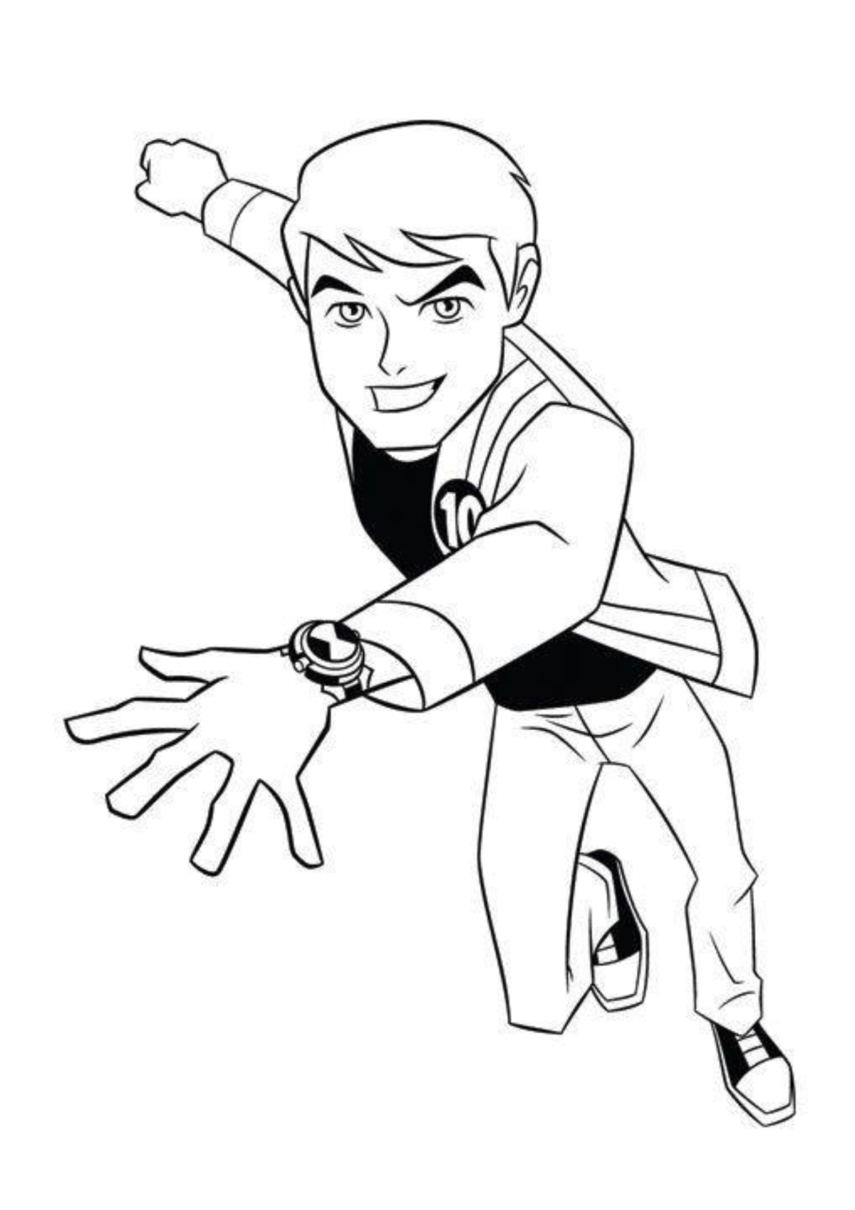 Desenho para Colorir Ben 10