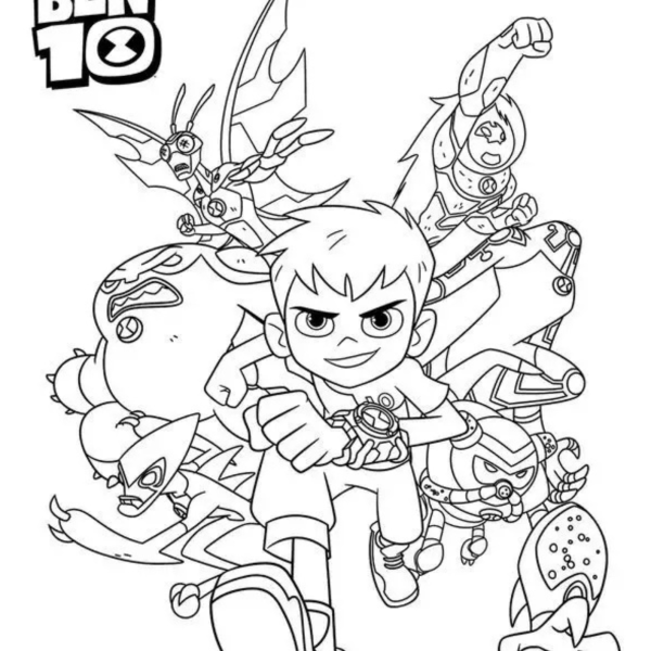 Desenho para Colorir Ben 10