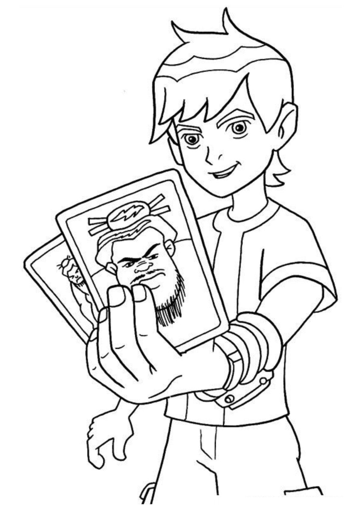 Desenho para Colorir Ben 10