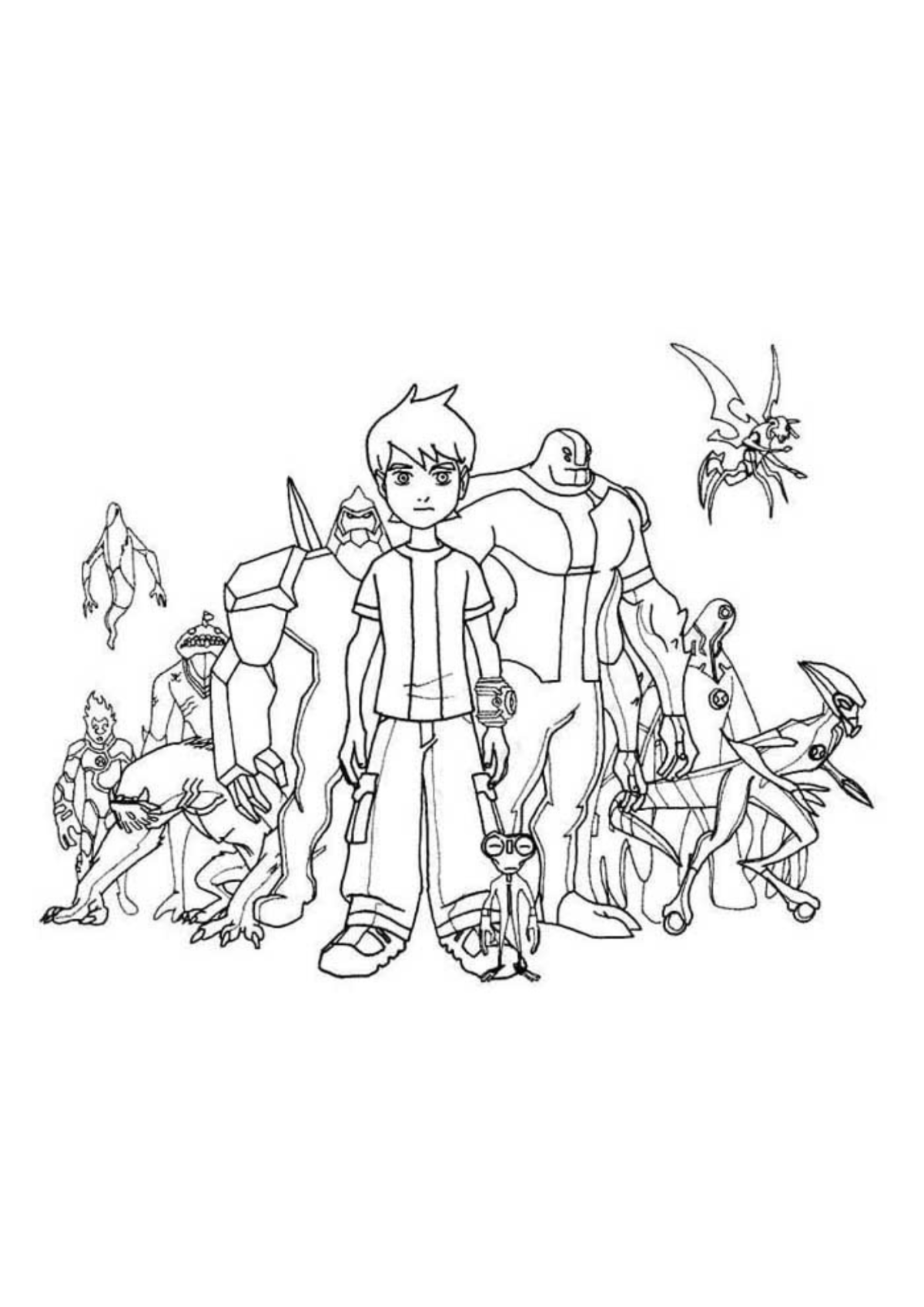 Desenho para Colorir Ben 10
