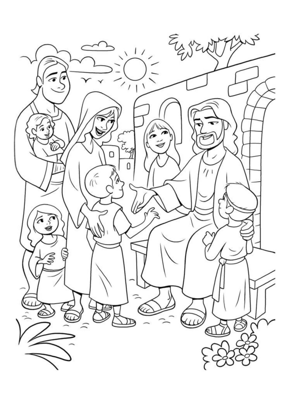 Desenho para Colorir Bíblico