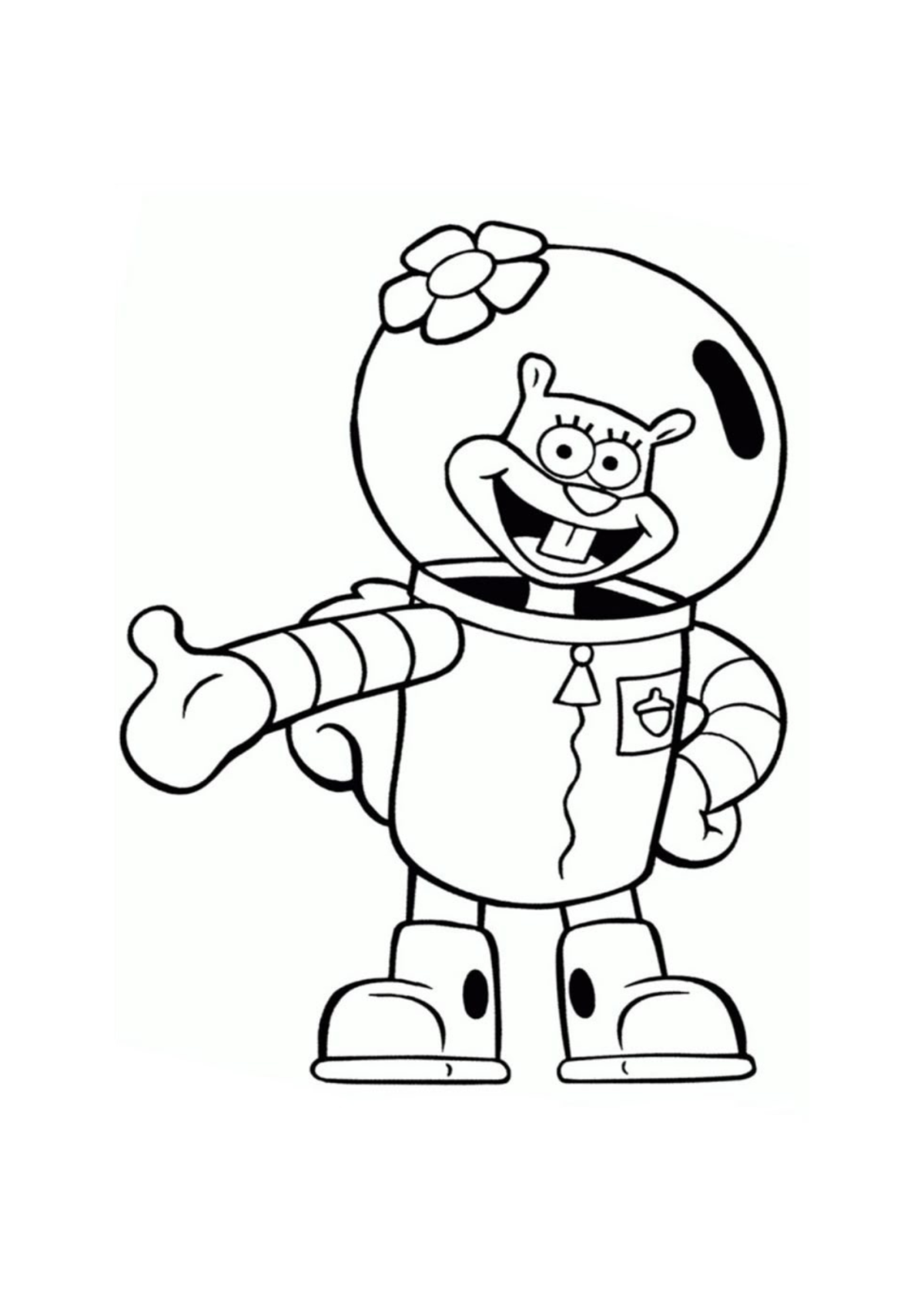Desenho para Colorir Bob Esponja