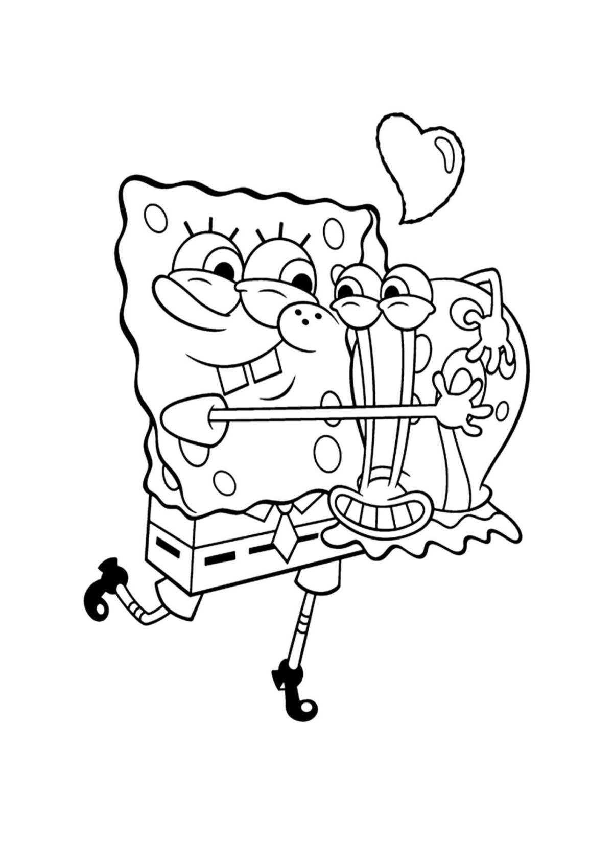 Desenho para Colorir Bob Esponja