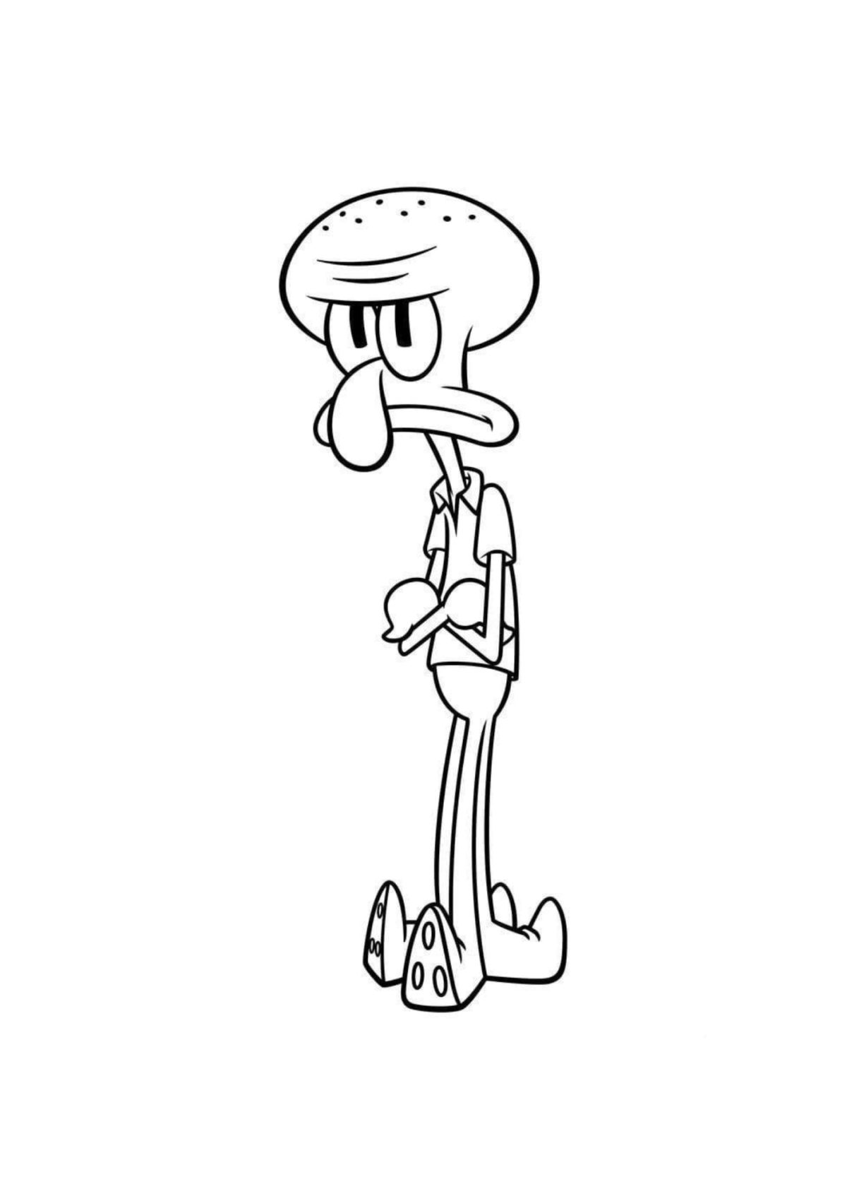 Desenho para Colorir Bob Esponja