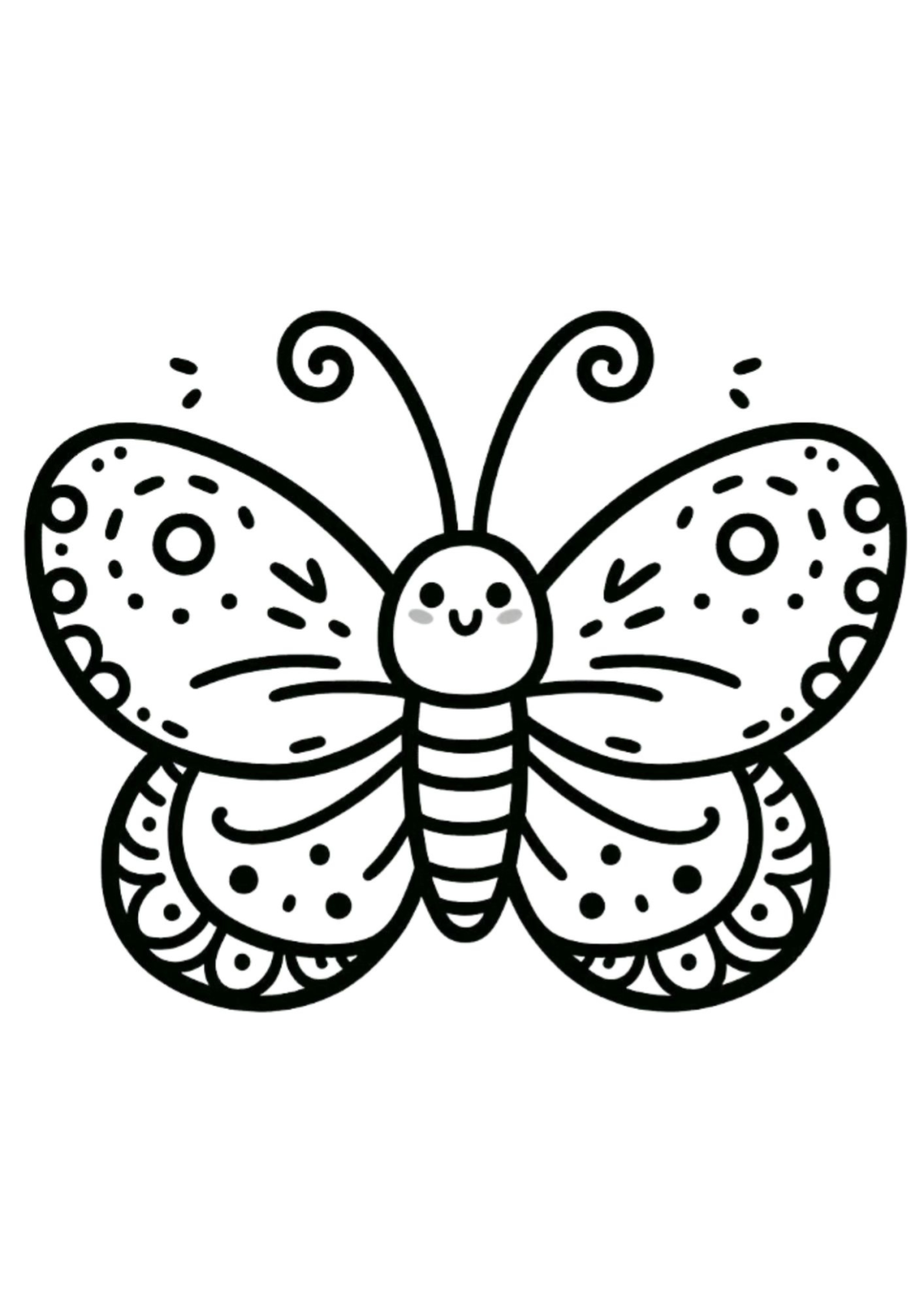 Desenho para Colorir Borboleta