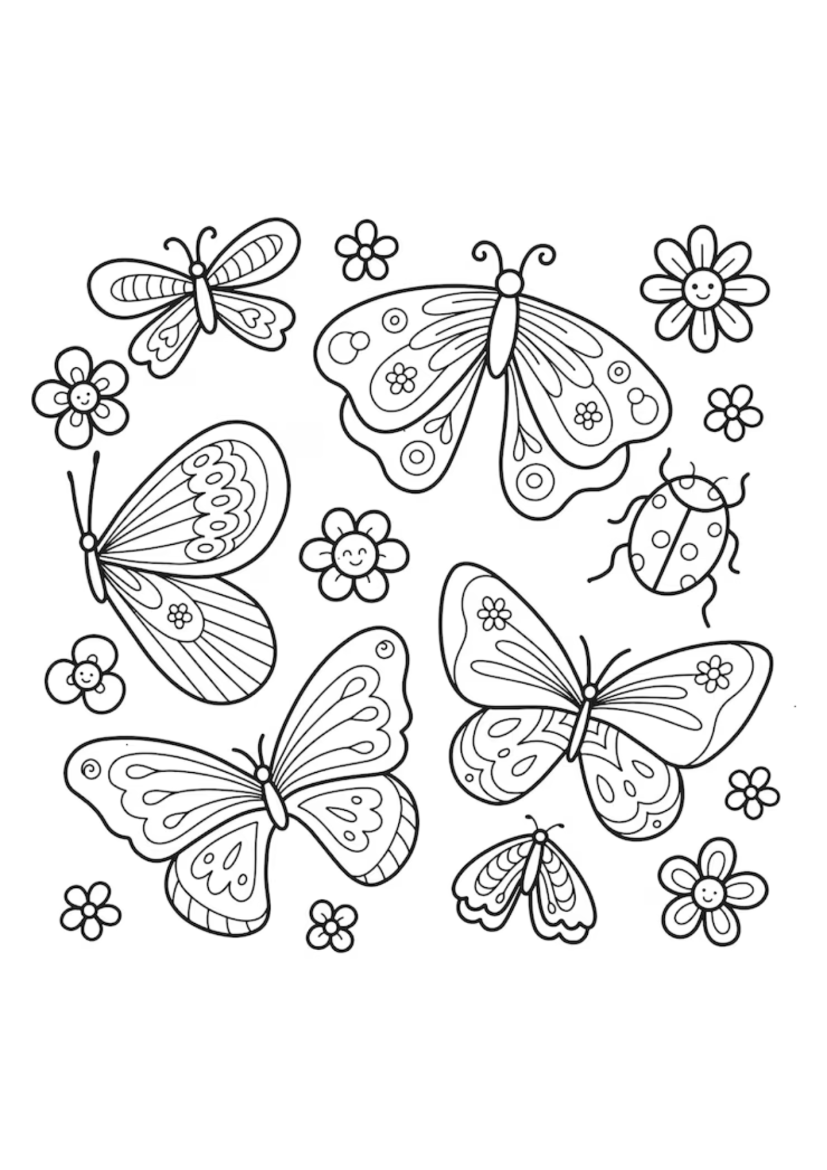 Desenho para Colorir Borboleta