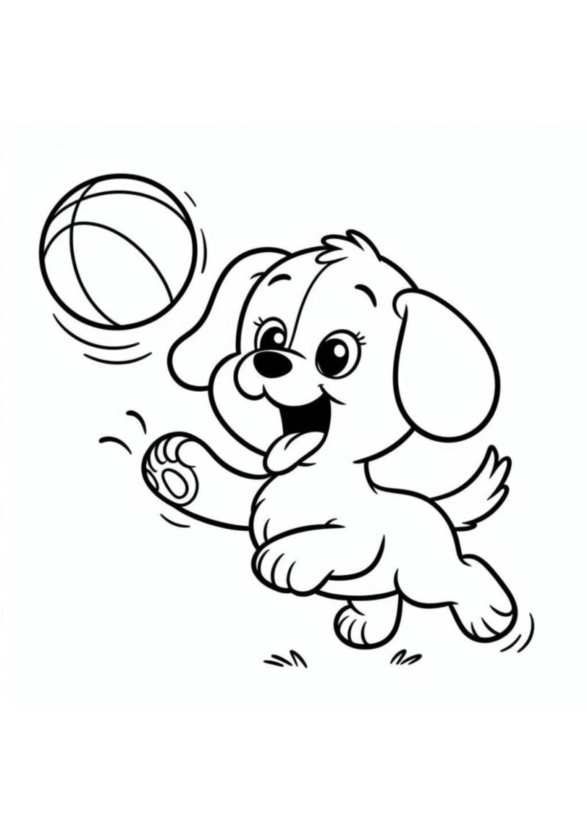 Desenho para Colorir Cachorro