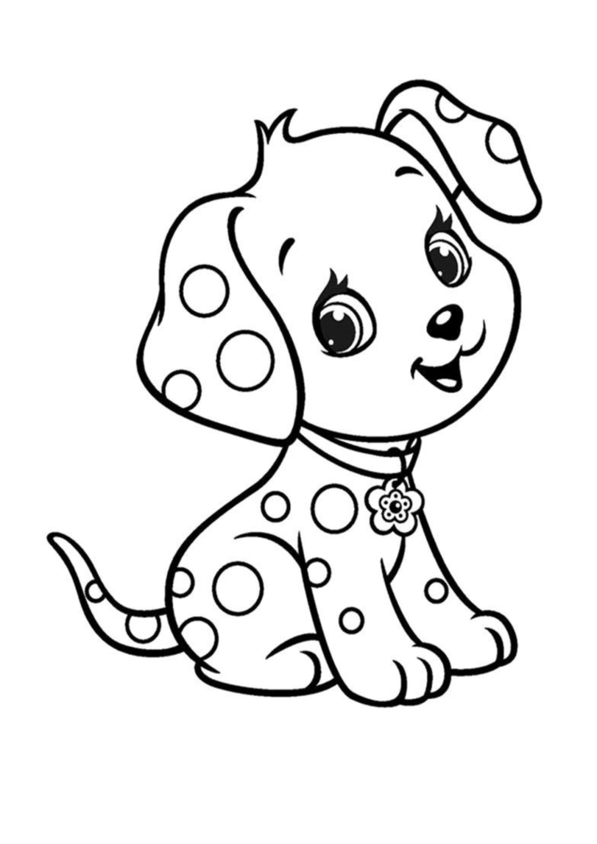 Desenho para Colorir Cachorro