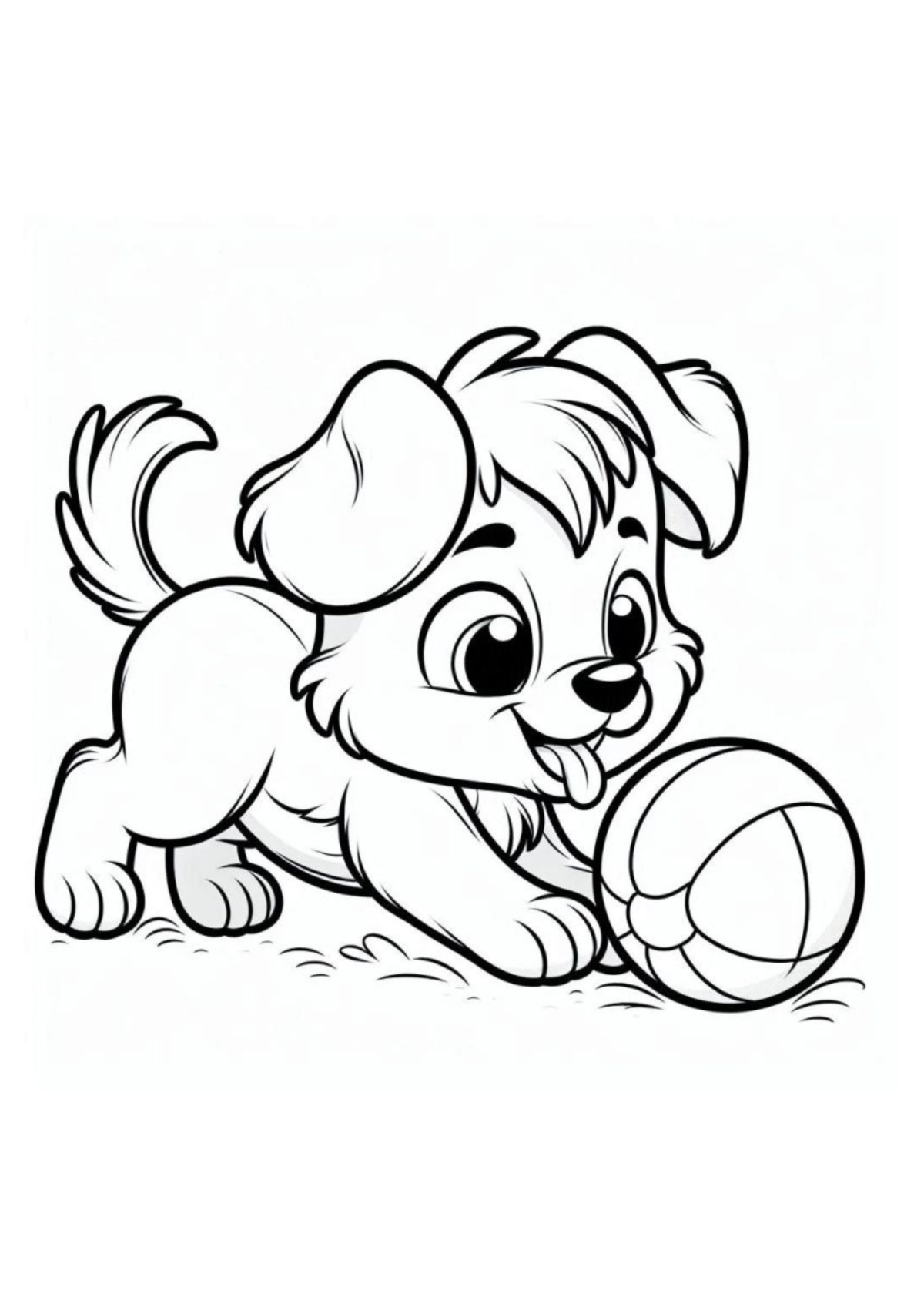 Desenho para Colorir Cachorro