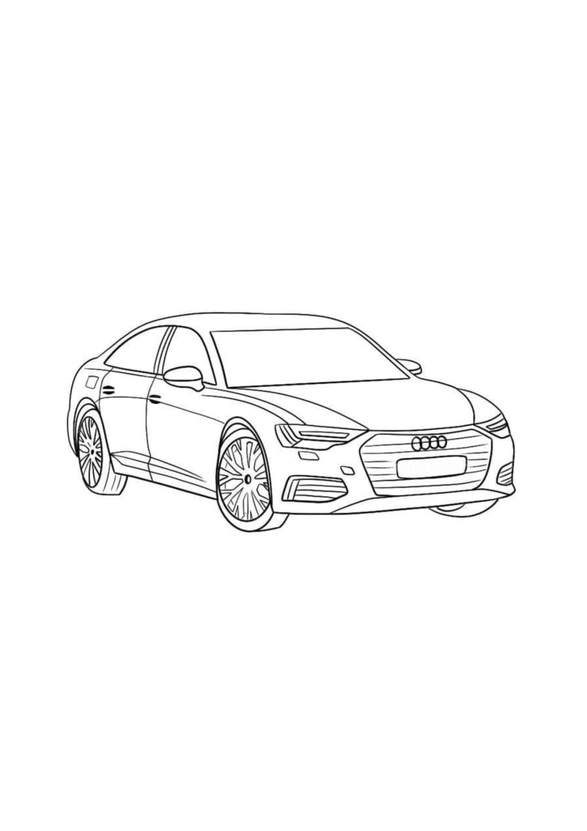 Desenho para Colorir Carros