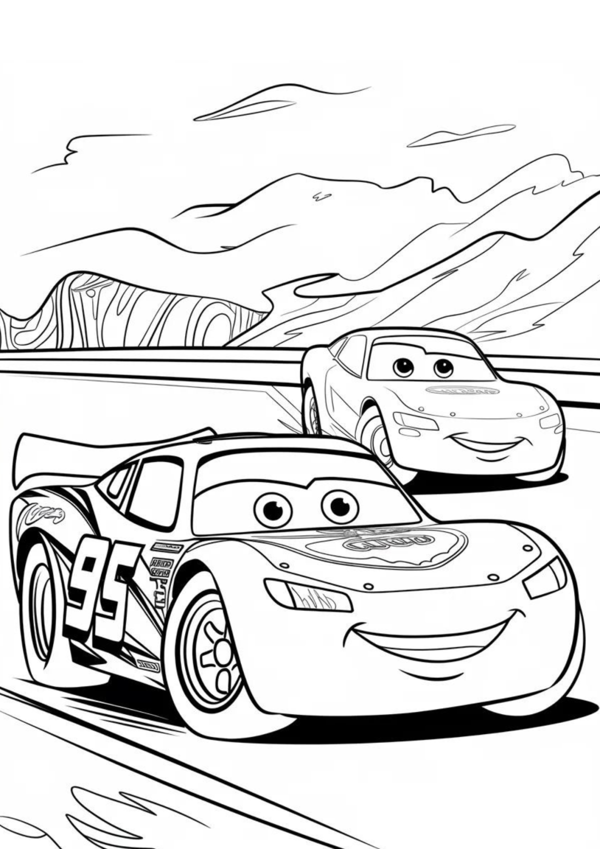 Desenho para Colorir Carros