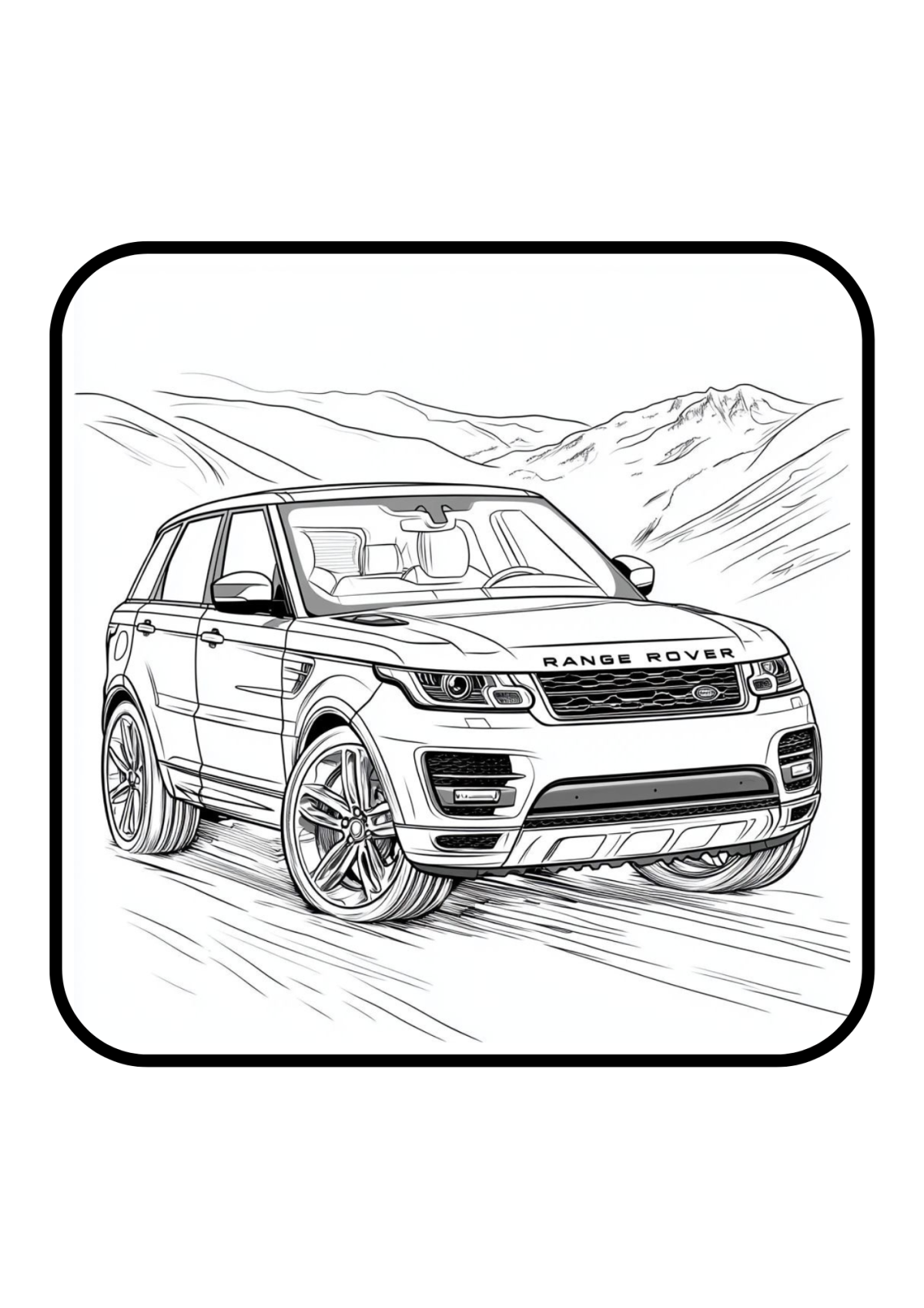 Desenho para Colorir Carros