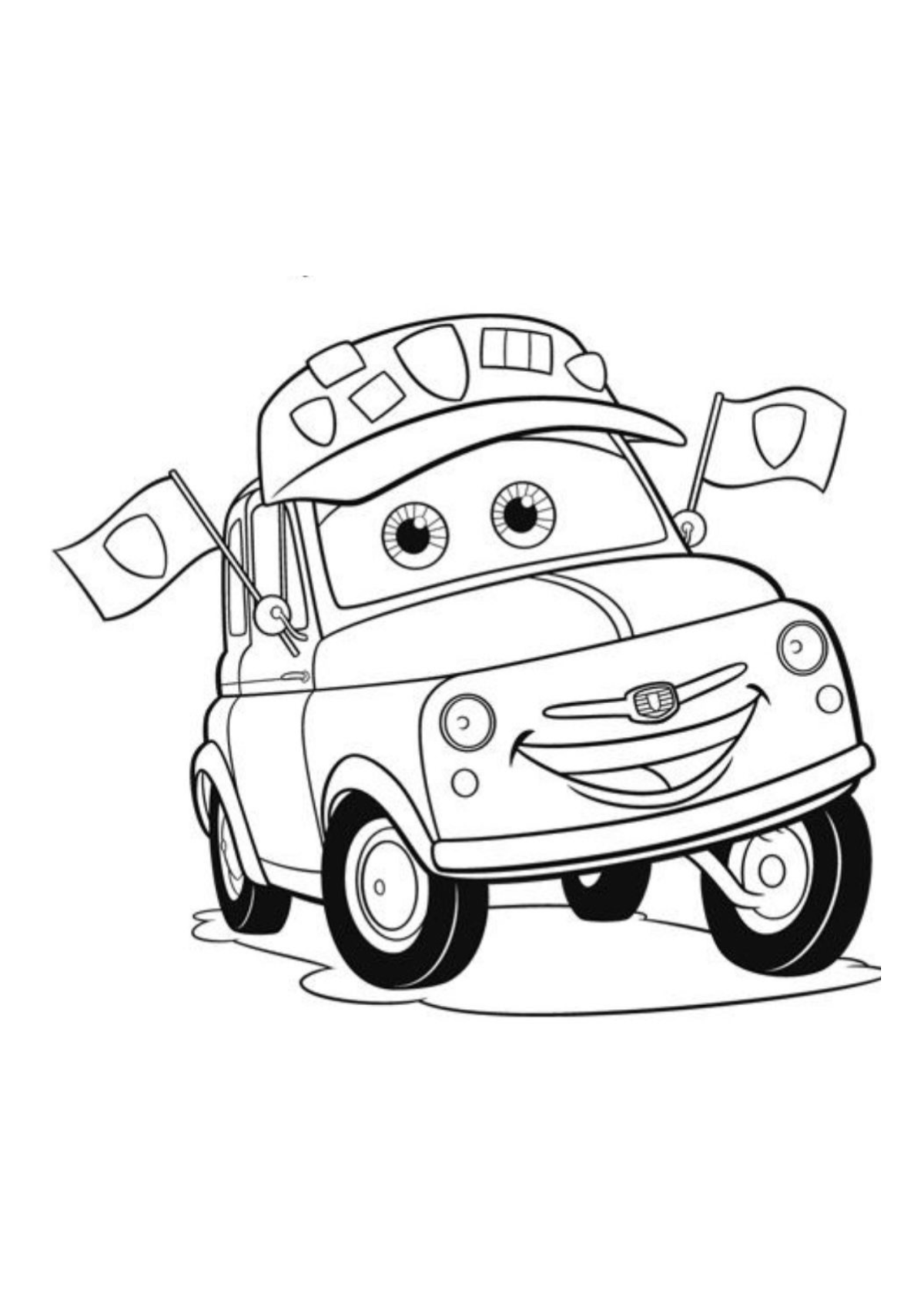 Desenho para Colorir Carros