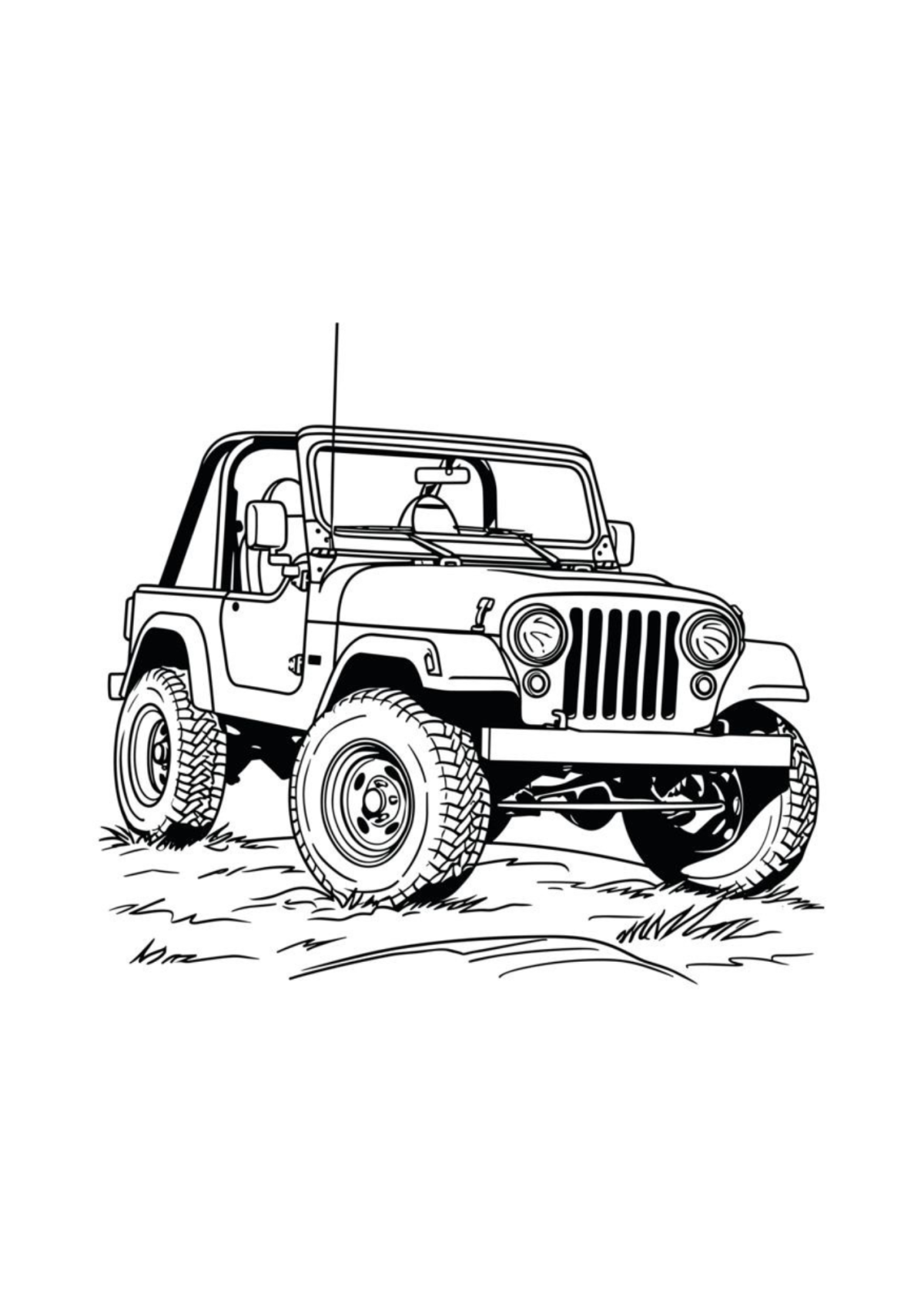 Desenho para Colorir Carros