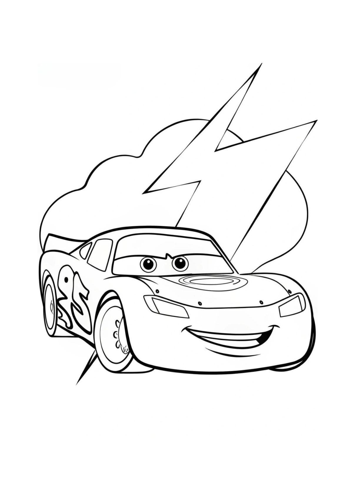 Desenho para Colorir Carros
