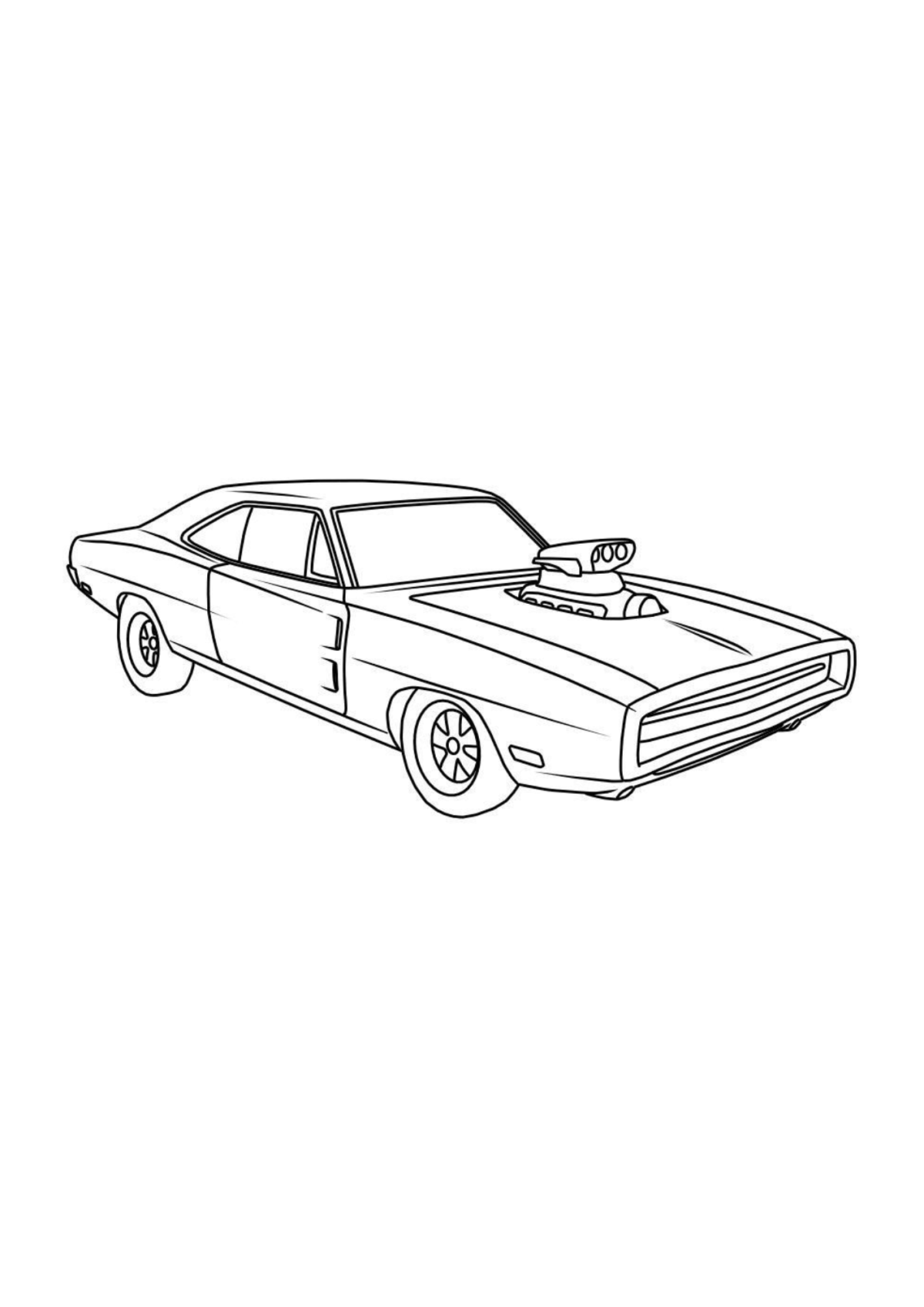 Desenho para Colorir Carros