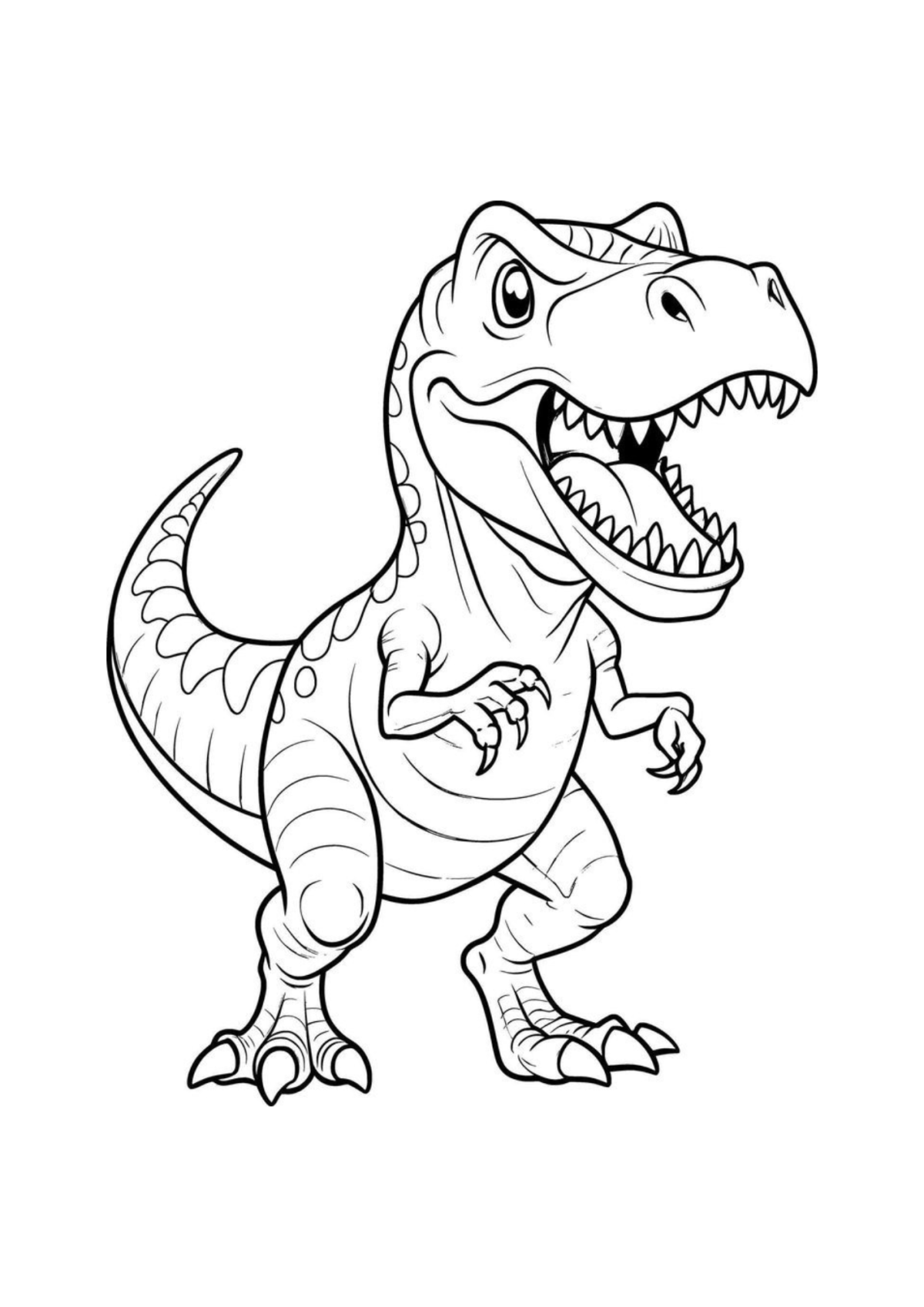 Desenho para Colorir Dinossauros