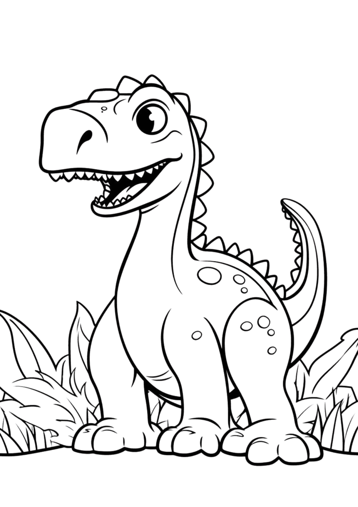 Desenho para Colorir Dinossauros