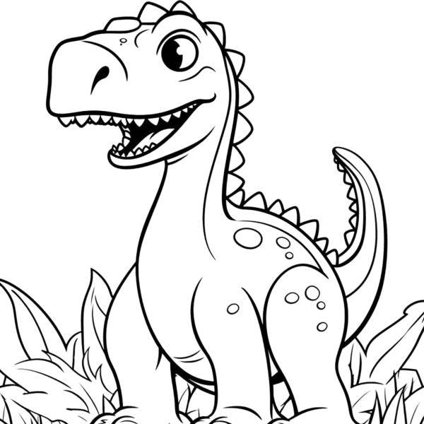 Desenho para Colorir Dinossauros