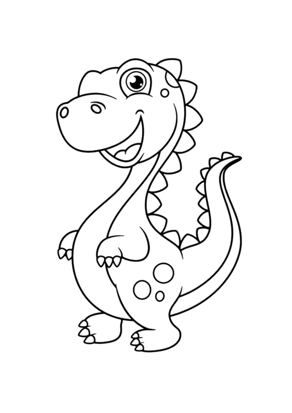 Desenho para Colorir Dinossauros
