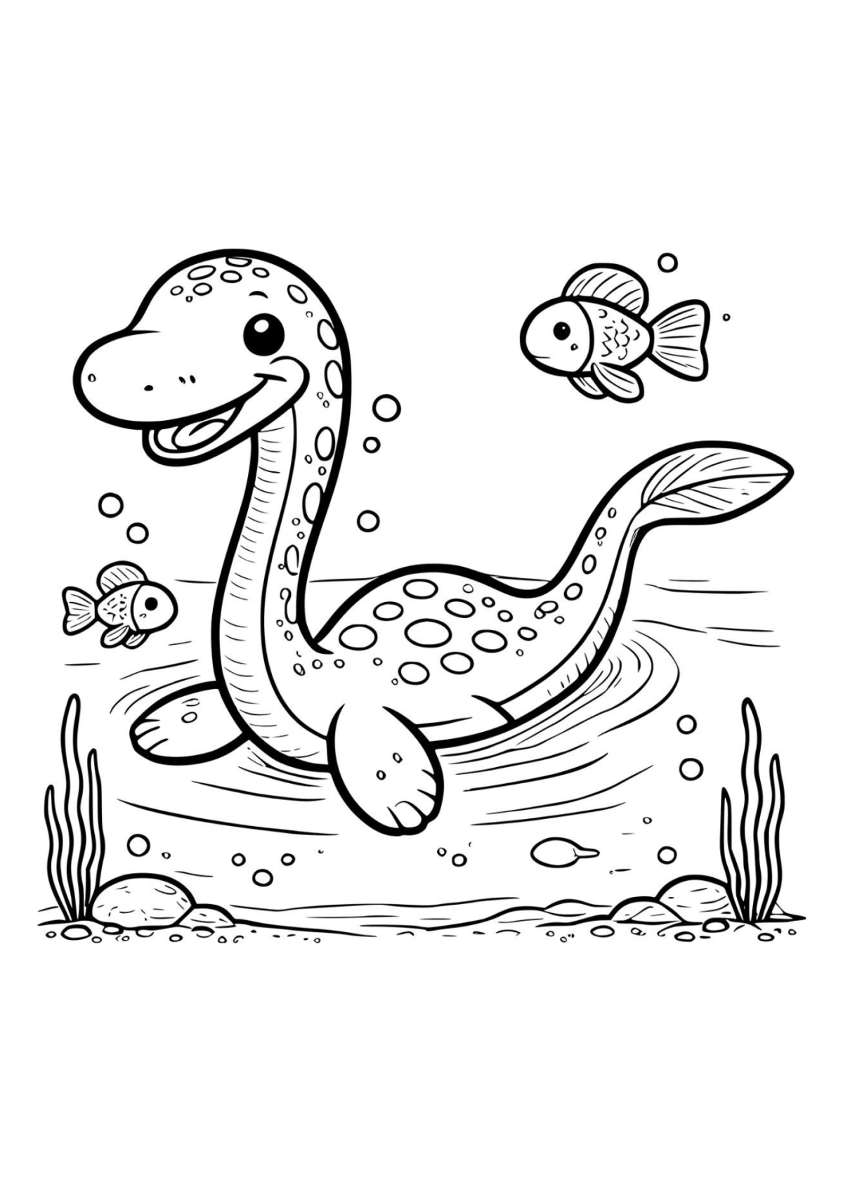 Desenho para Colorir Dinossauros