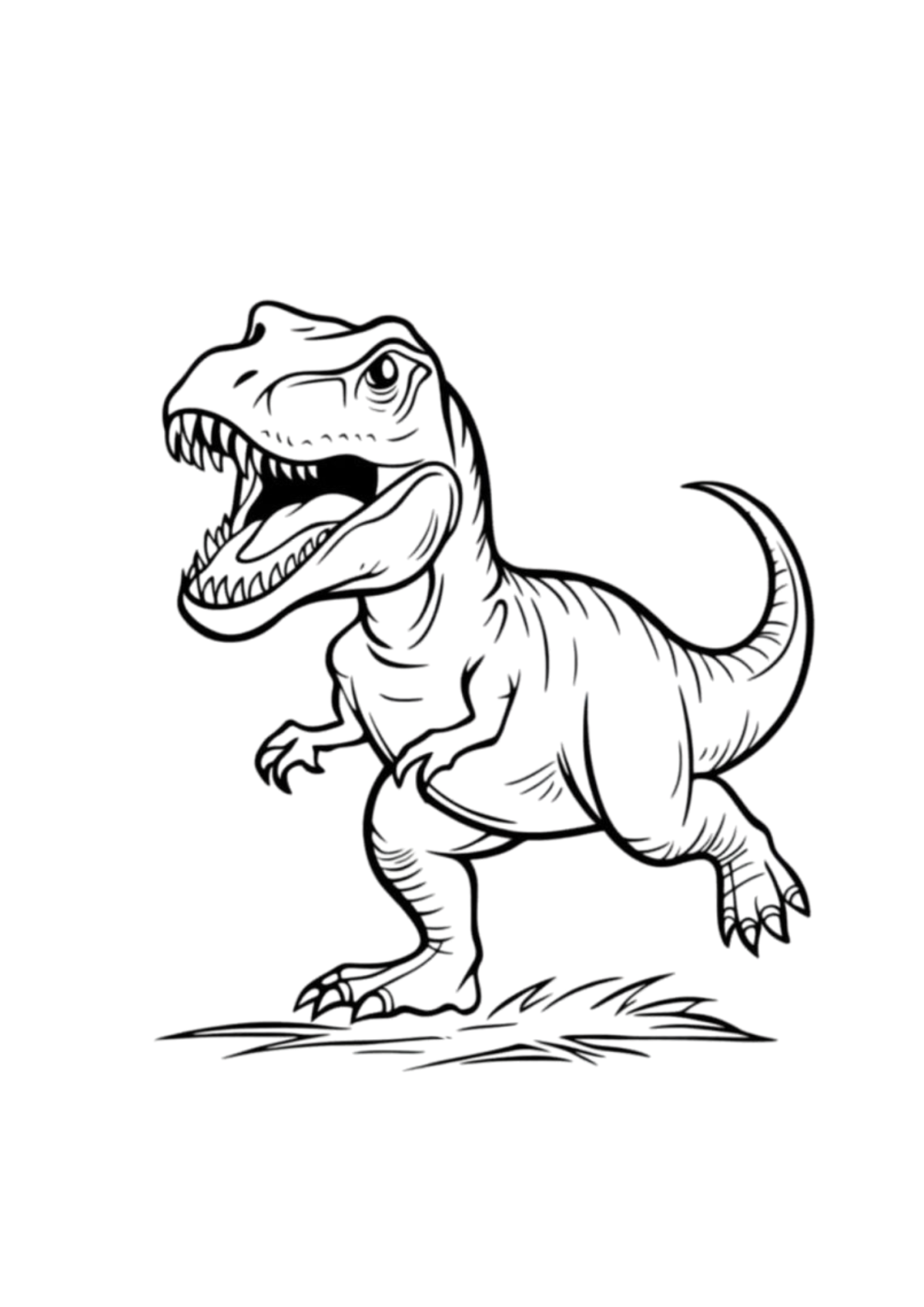 Desenho para Colorir Dinossauros