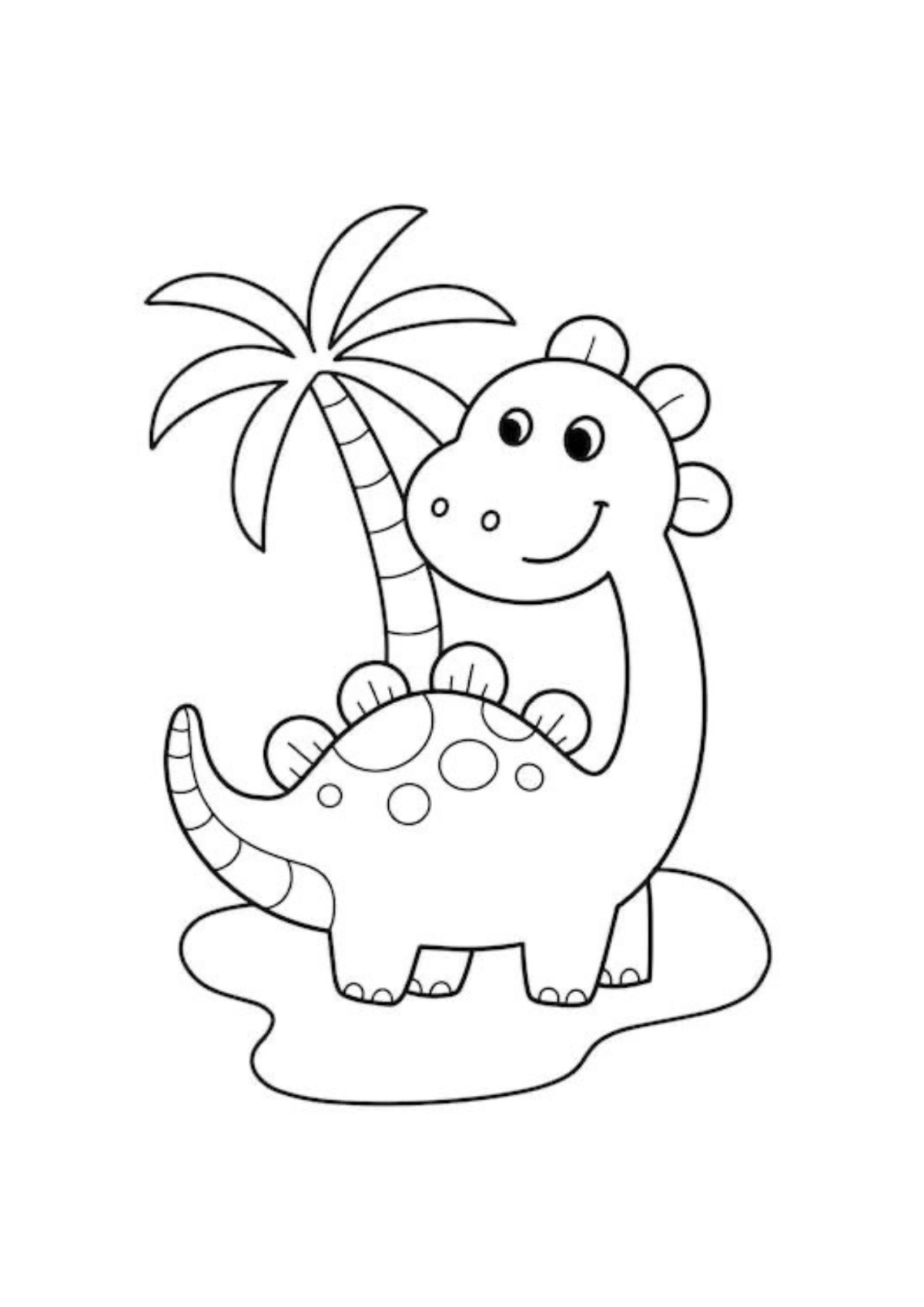 Desenho para Colorir Dinossauros