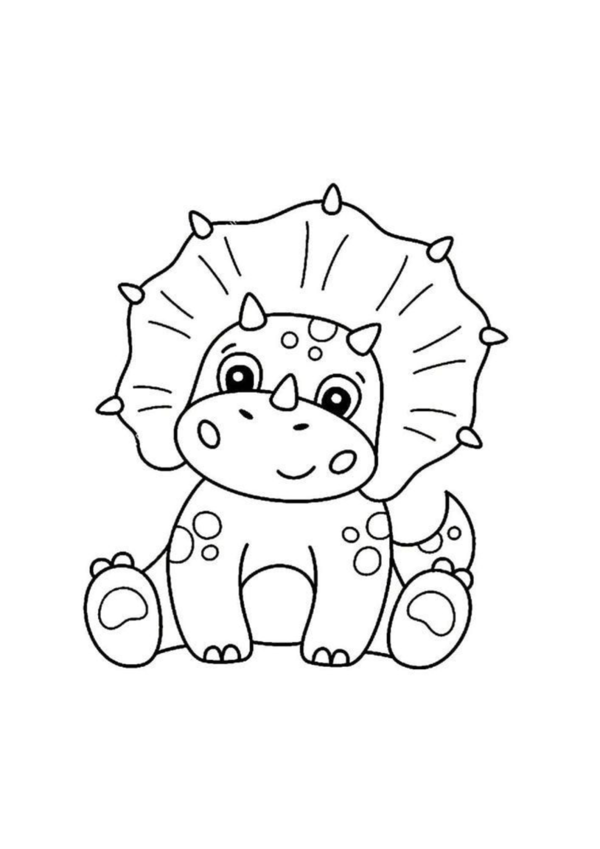 Desenho para Colorir Dinossauros