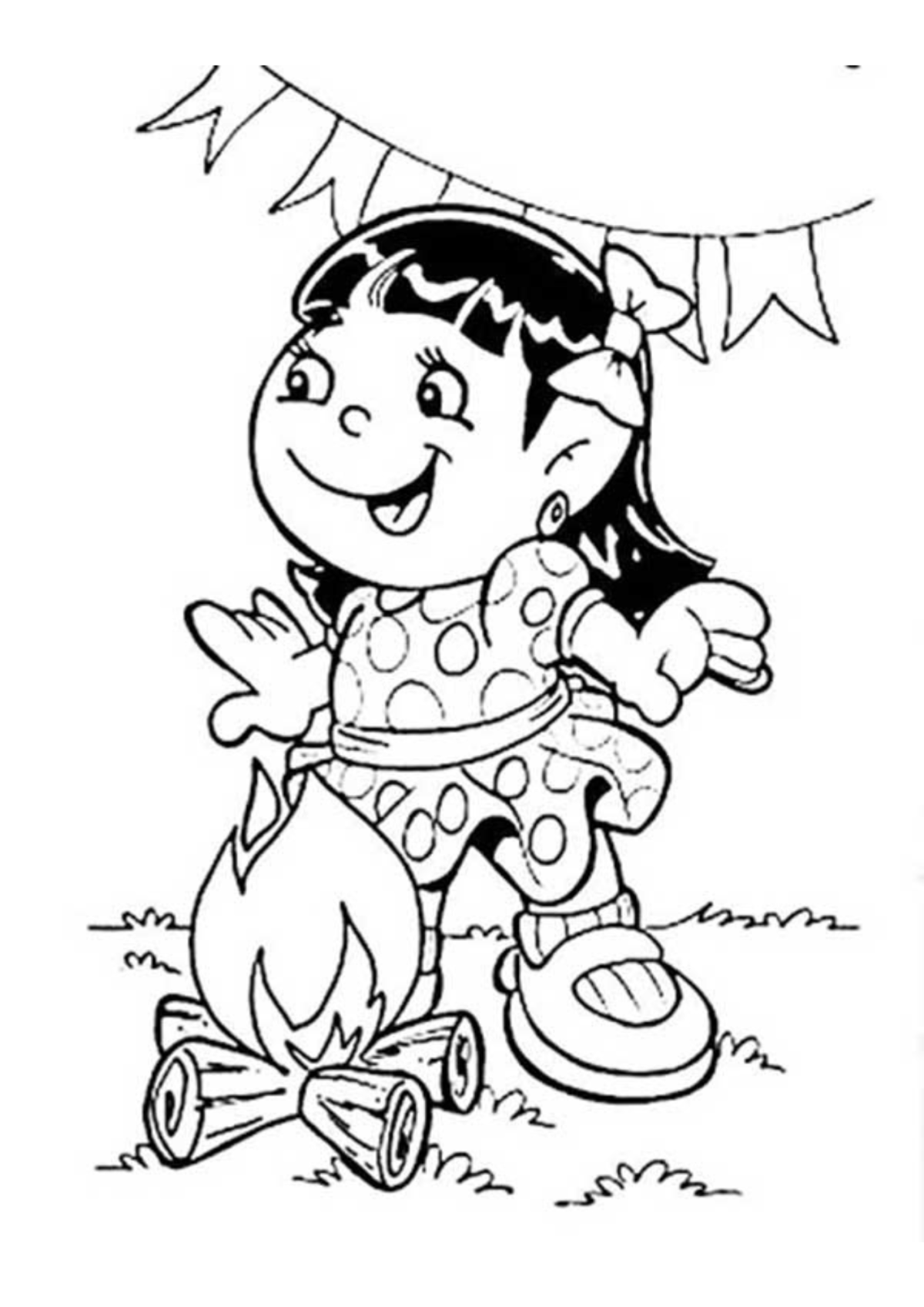 Desenho para Colorir Festa Junina