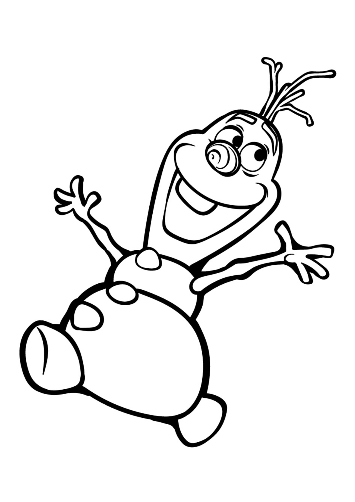 Desenho para Colorir Frozen