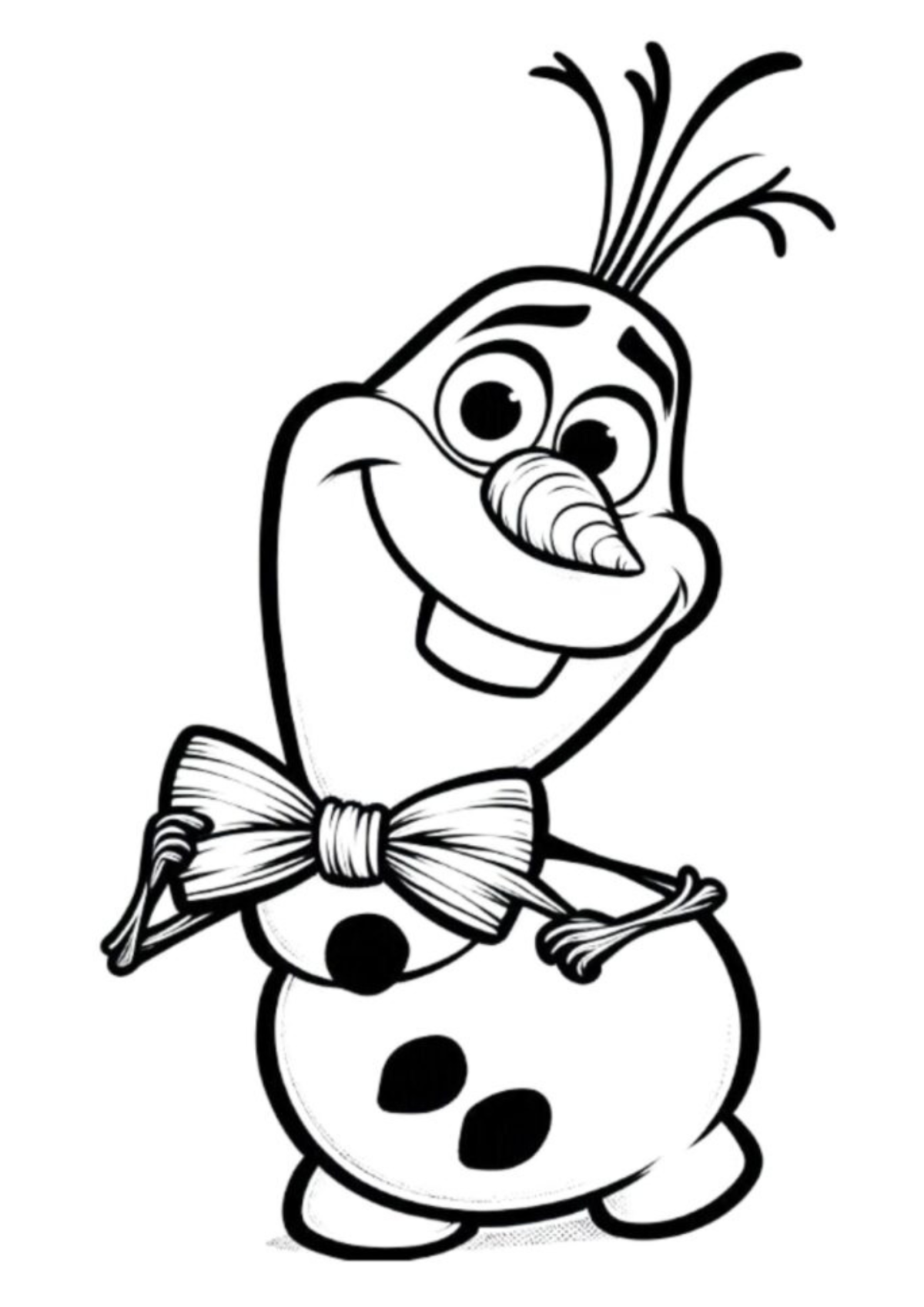 Desenho para Colorir Frozen