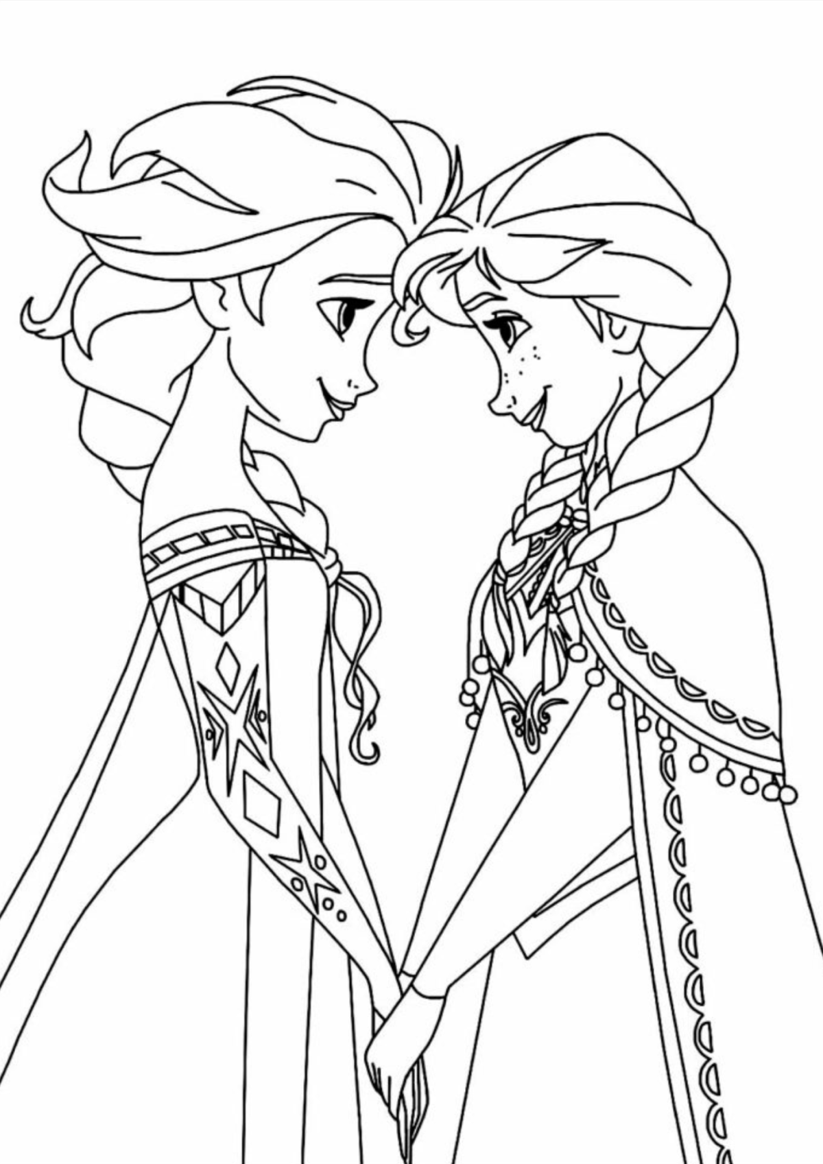 Desenho para Colorir Frozen