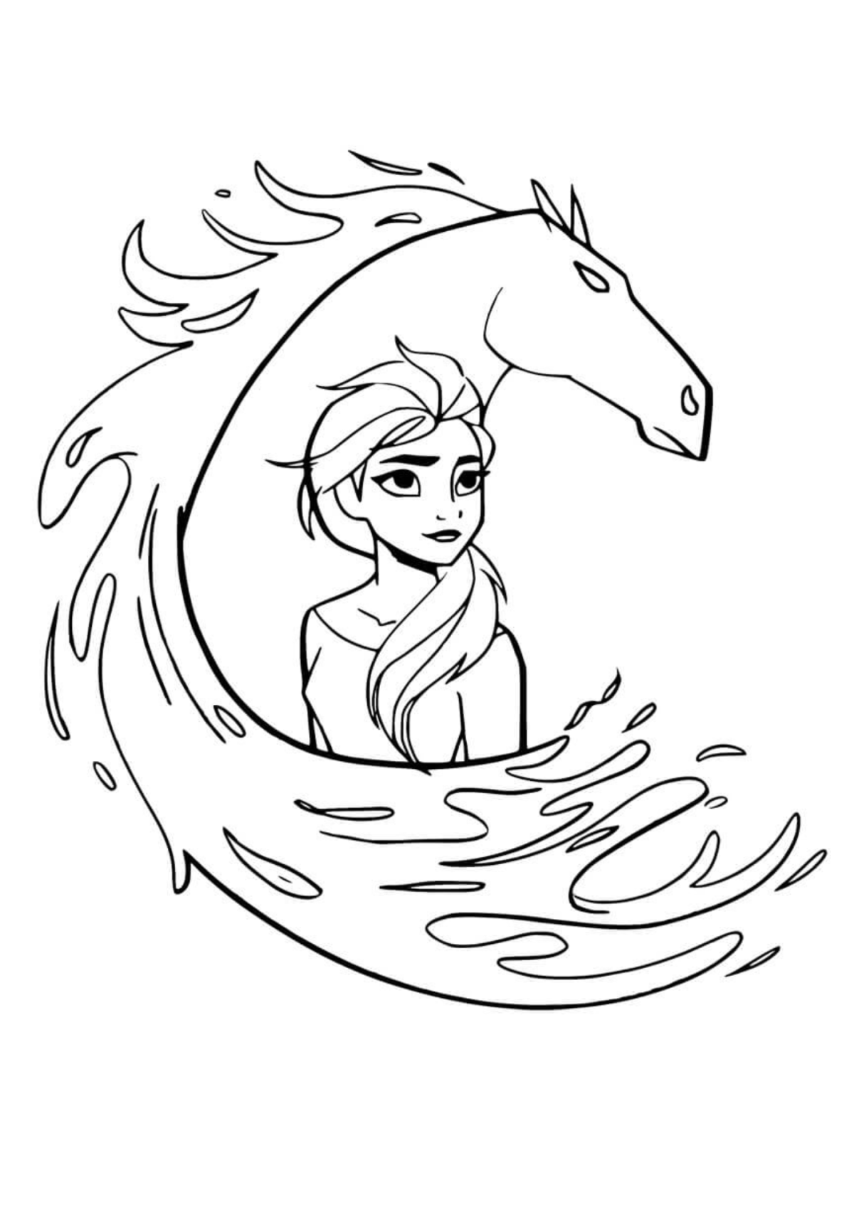 Desenho para Colorir Frozen