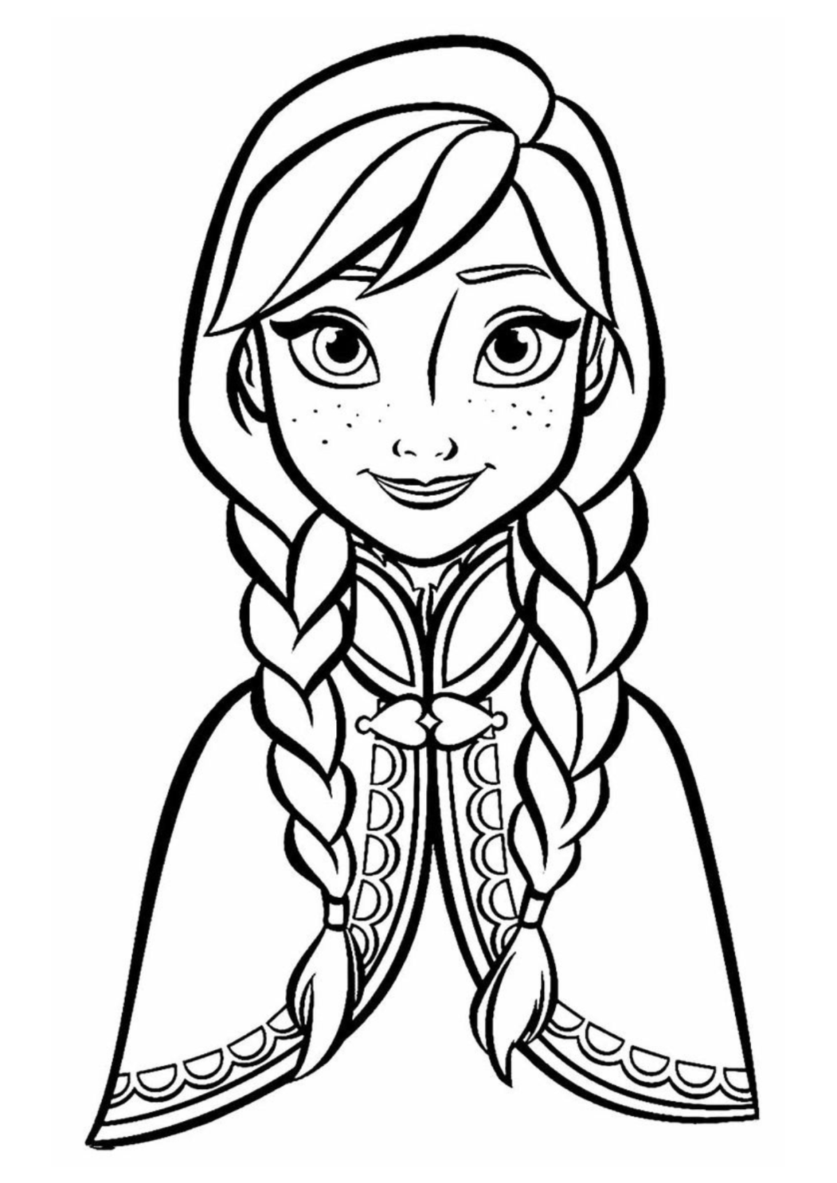 Desenho para Colorir Frozen