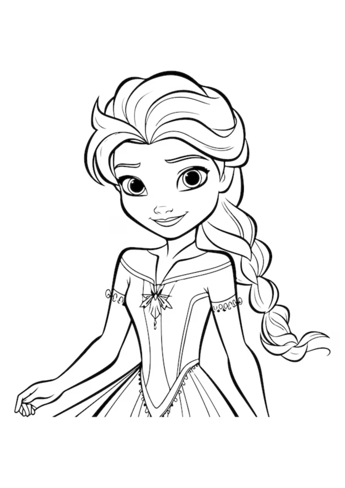 Desenho para Colorir Frozen