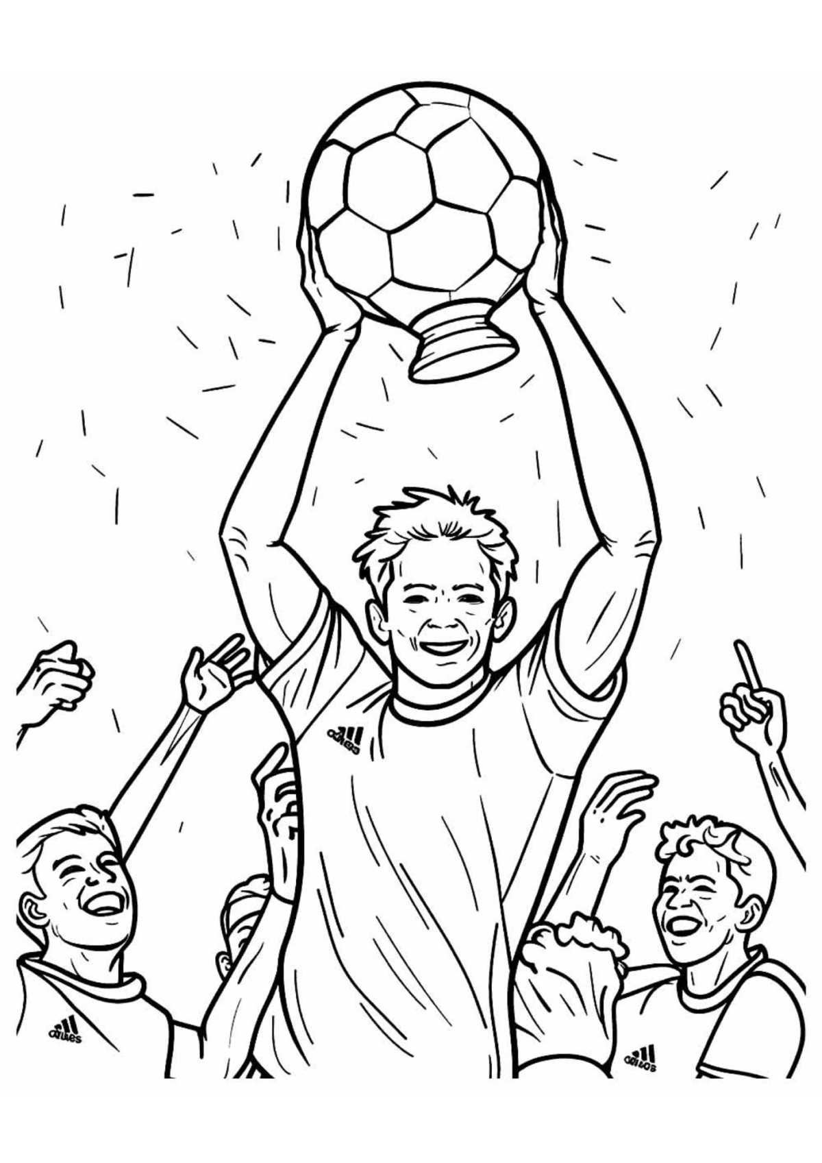 Desenho para Colorir Futebol
