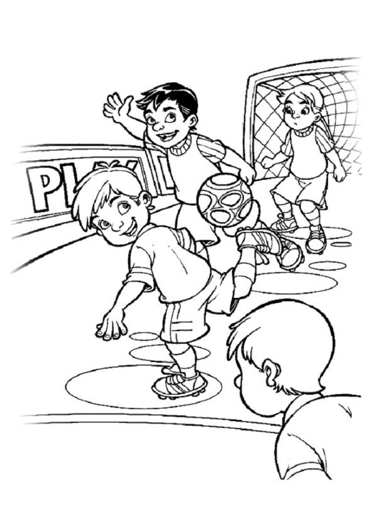 Desenho para Colorir Futebol