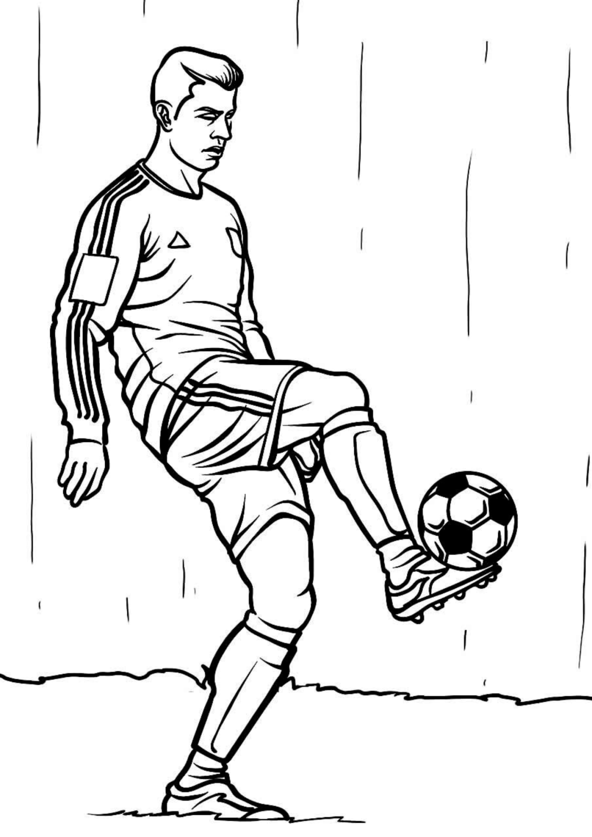Desenho para Colorir Futebol