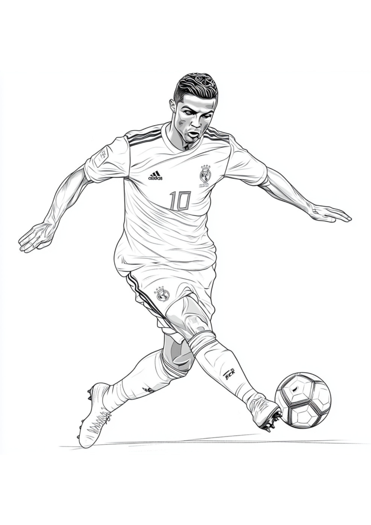 Desenho para Colorir Futebol