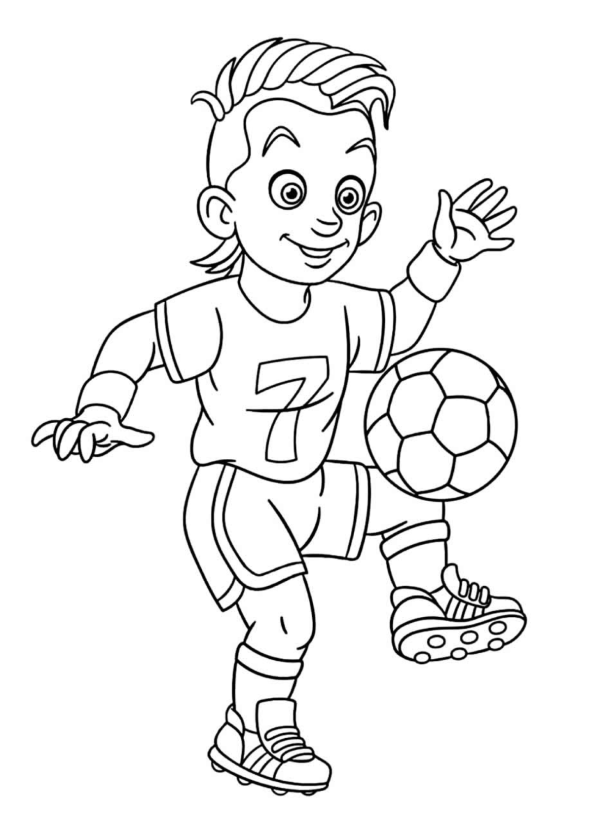Desenho para Colorir Futebol