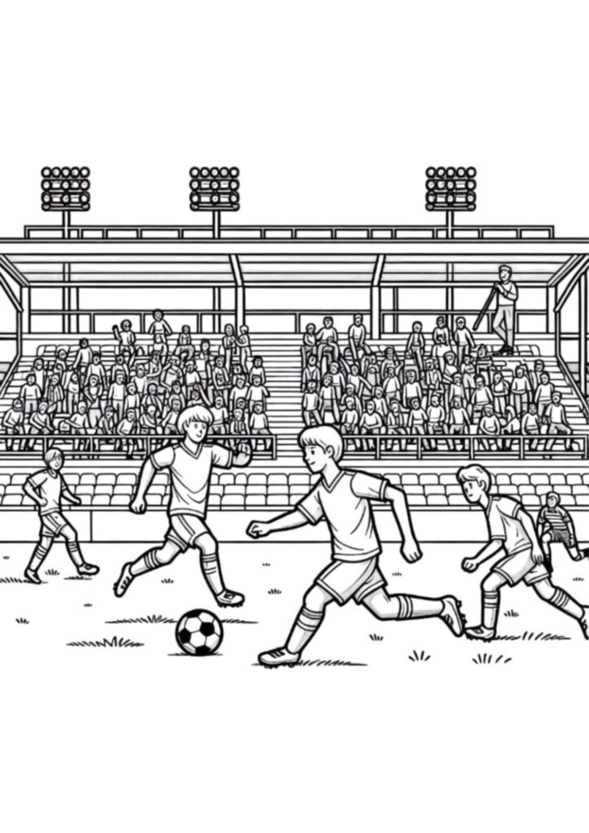 Desenho para Colorir Futebol