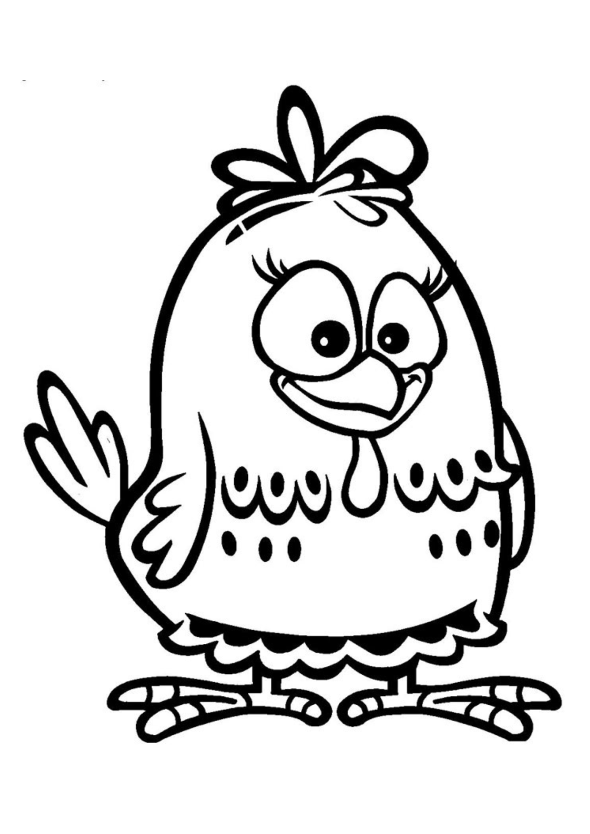 Desenho para Colorir Galinha Pintadinha
