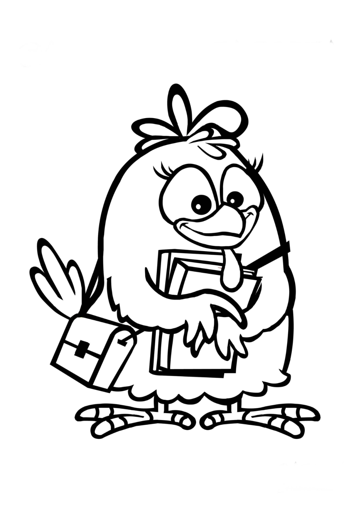 Desenho para Colorir Galinha Pintadinha
