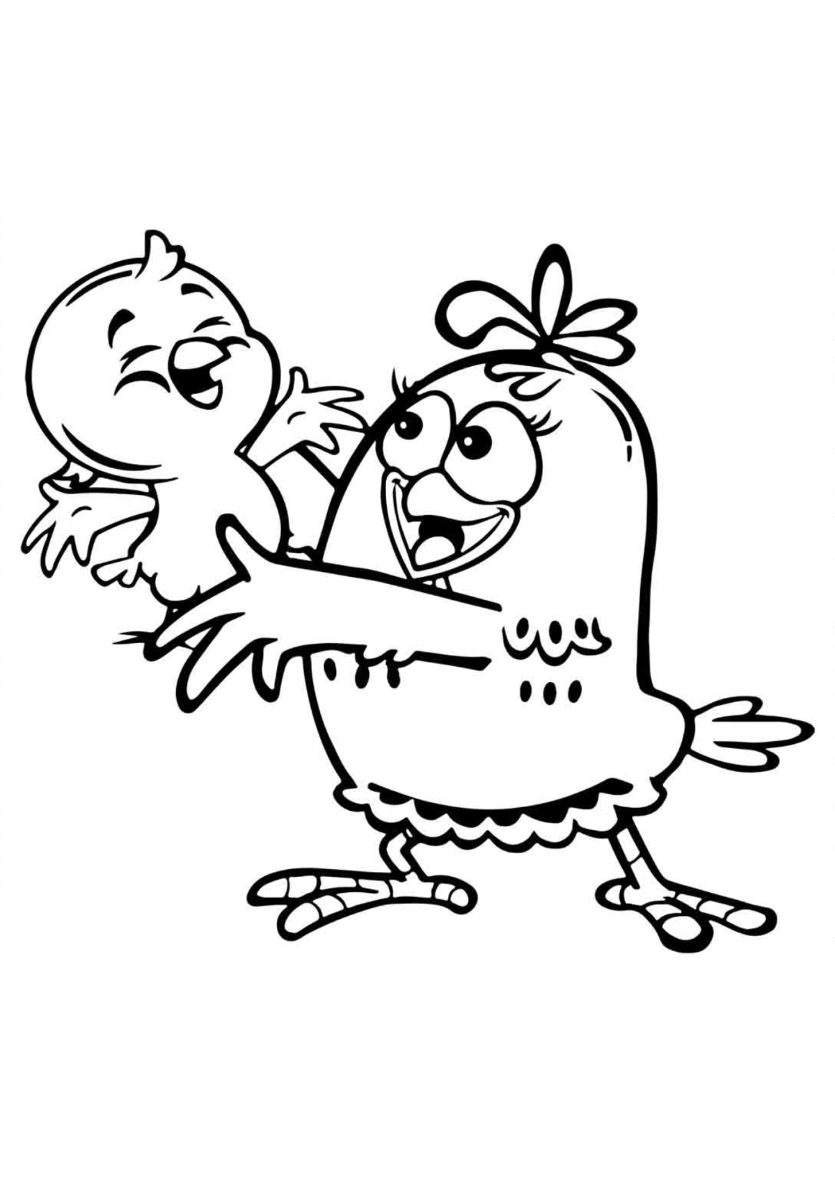Desenho para Colorir Galinha Pintadinha