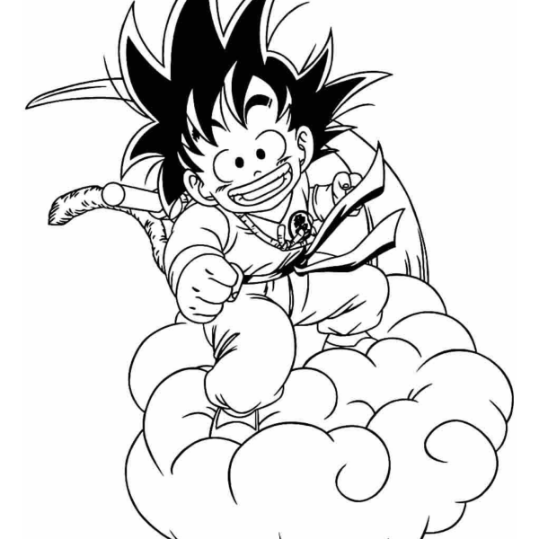 Desenho para Colorir Goku