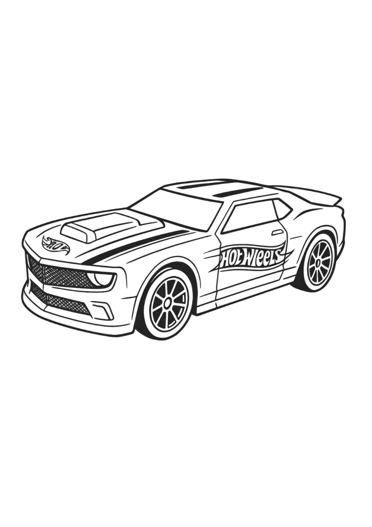 Desenho para Colorir Hot Wheels